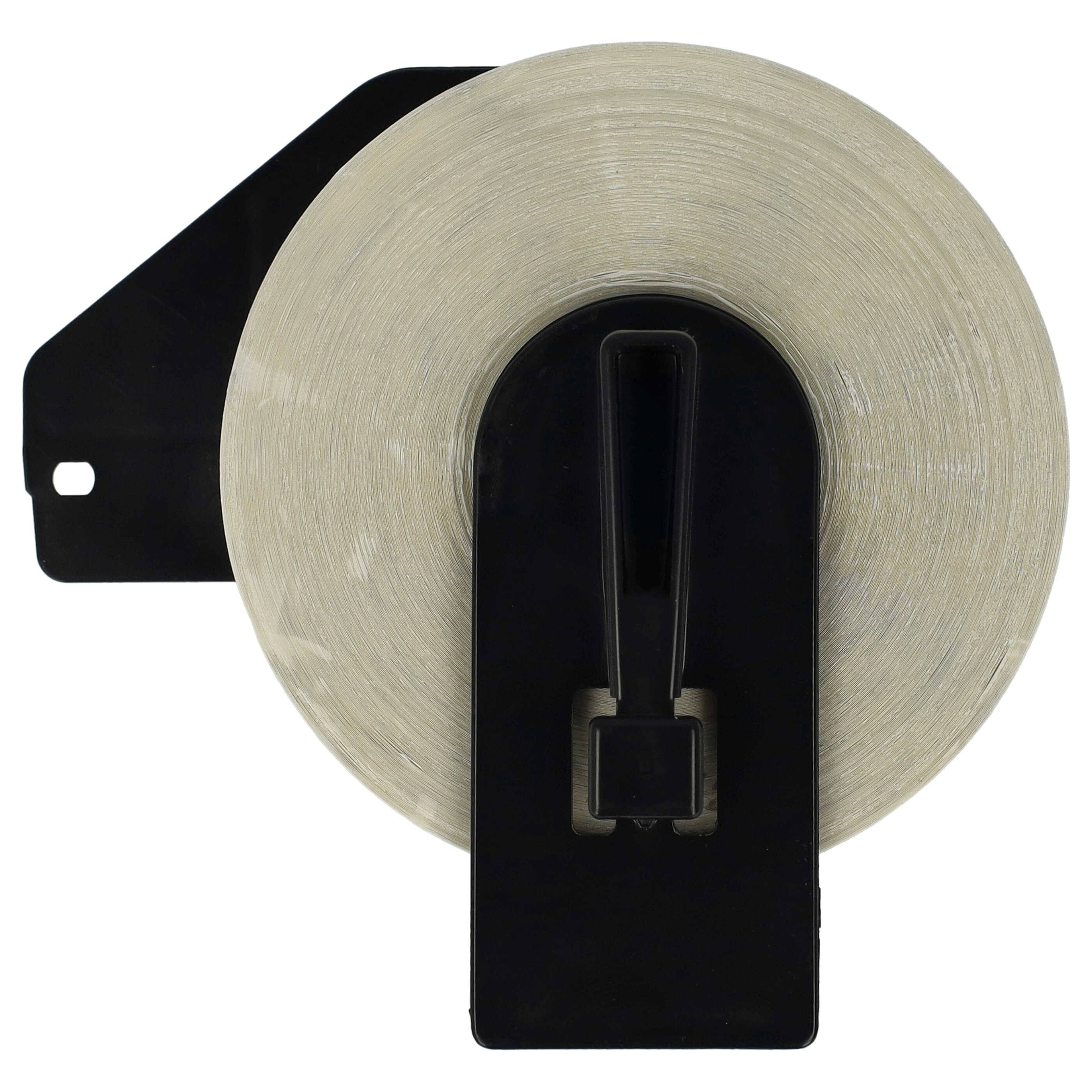 vhbw Etiketten-Rolle mit Halter 29mm x 30,48m (1 Etikette) kompatibel mit Brother PT QL-710W, QL-700, QL-710-2