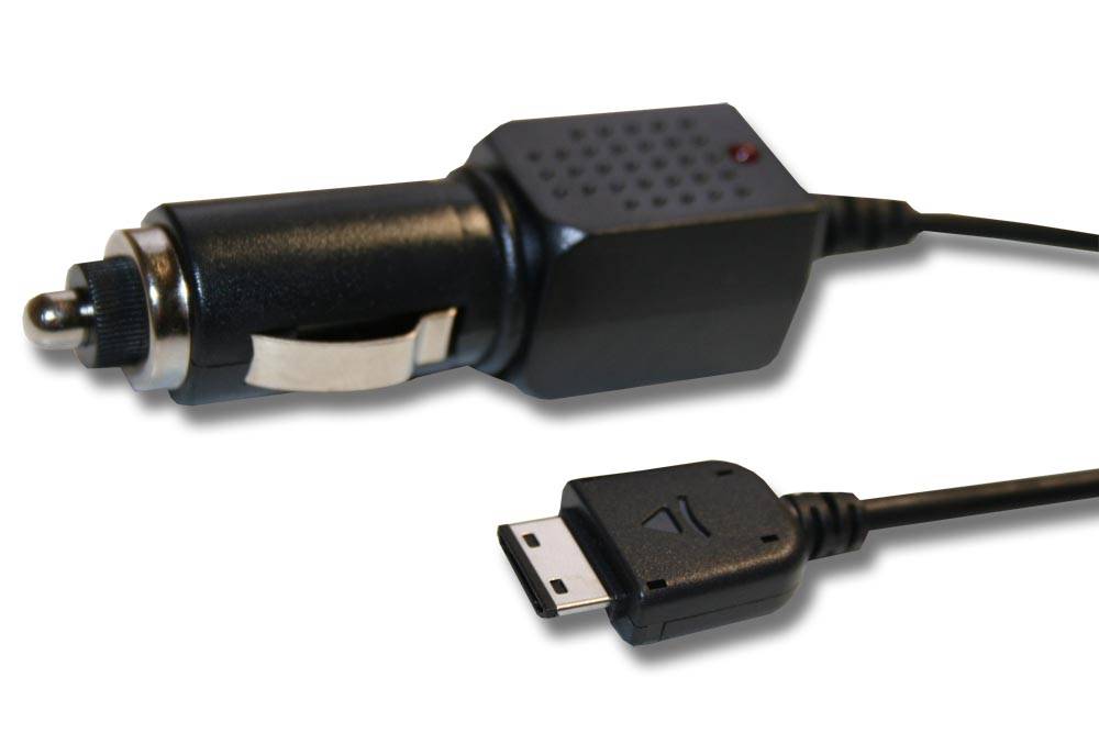 vhbw Kfz-Ladekabel kompatibel mit Samsung B2100, B130, B2700, B300, B320, B520 Handy - 12V/24V Ladegerät, 10,5 cm-0