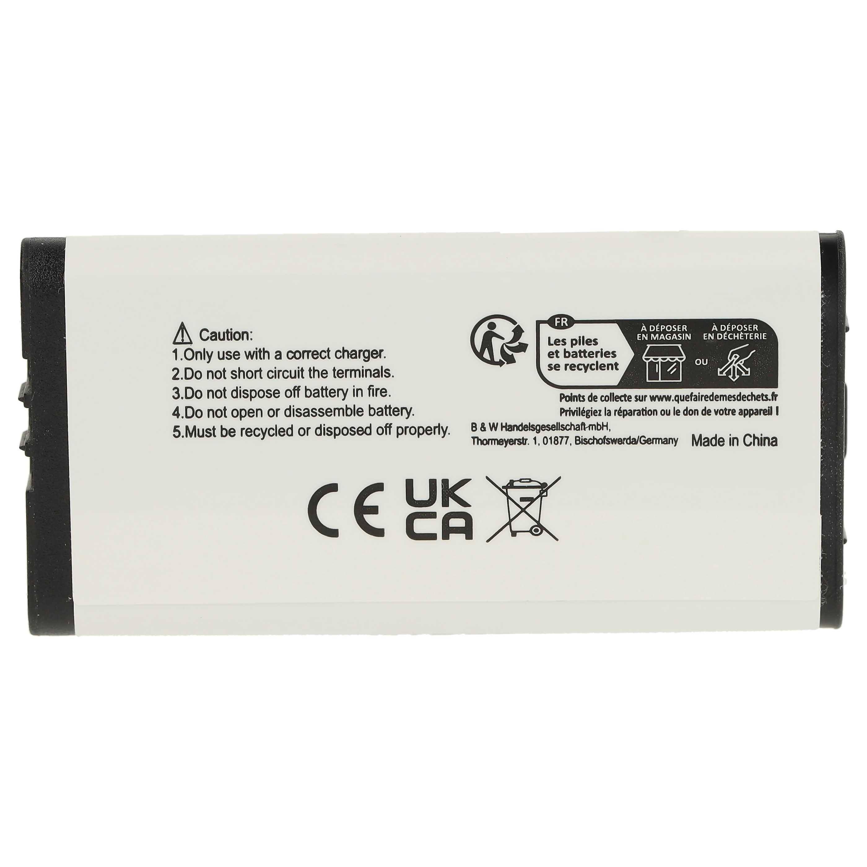 vhbw Akku kompatibel mit Nintendo DSi | NDSi Spielekonsole (840 mAh, 3,7 V, Li-Ion)-2