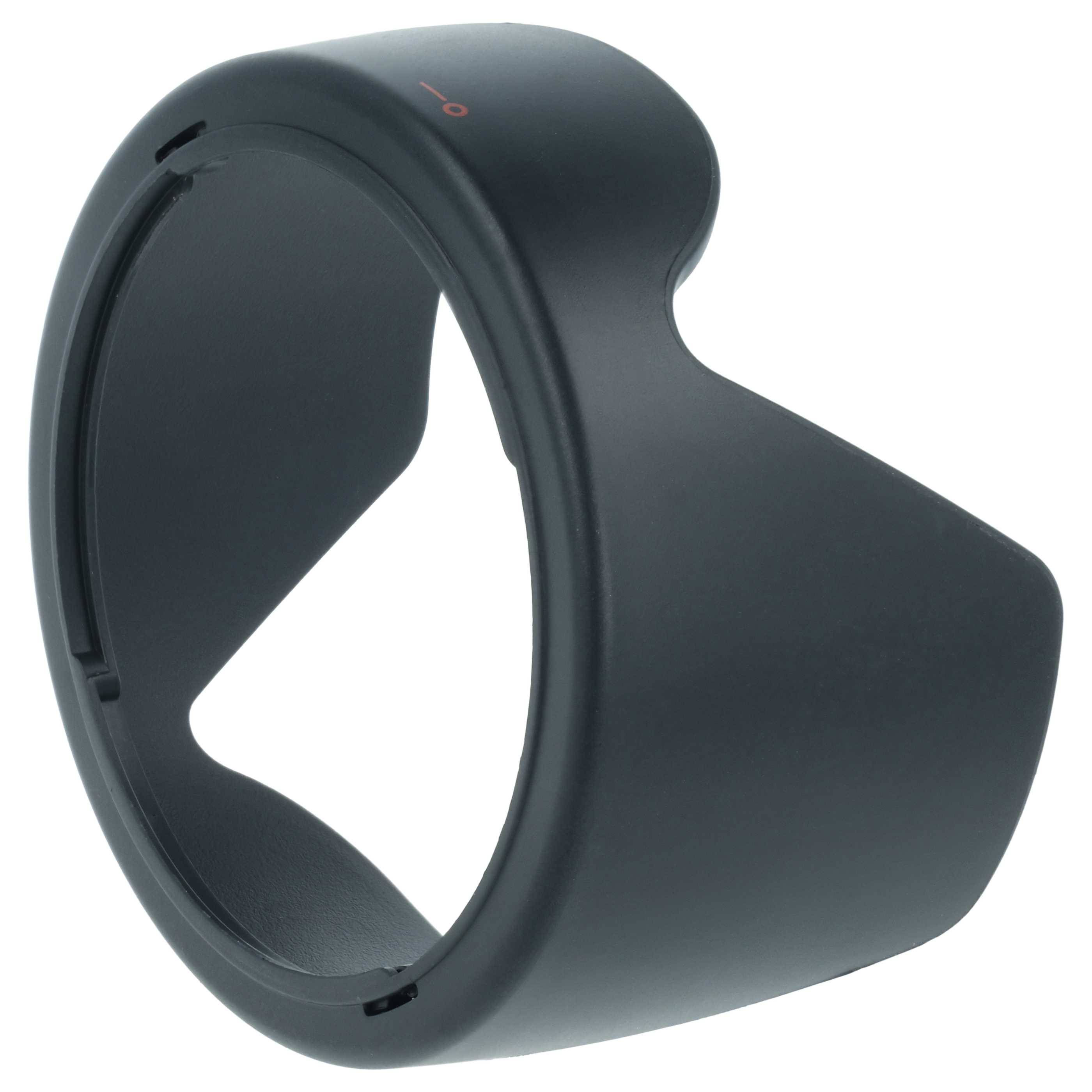 vhbw Gegenlichtblende für 72mm Objektiv | tulpenförmig, Bajonettverschluss, 10,1 cm, schwarz-1