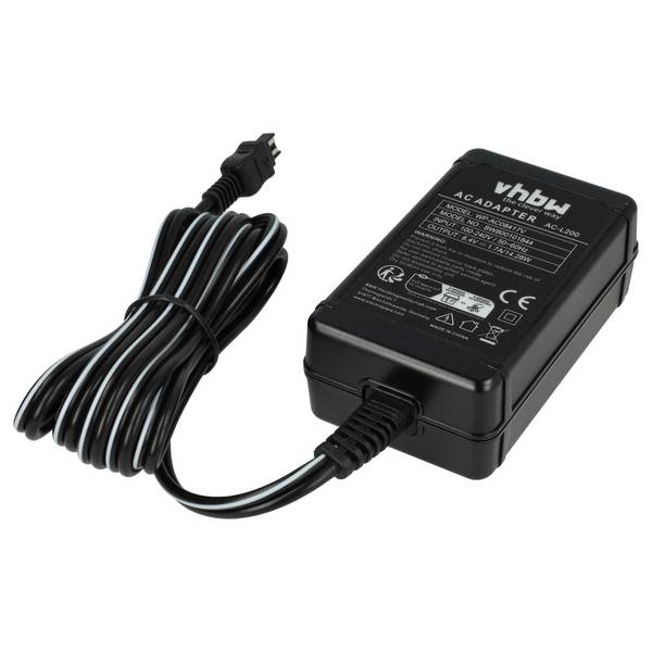 vhbw 1x Netzteil kompatibel mit Sony Handycam CCD-TRV338 | CCD-TRV138, DCR-DVD103, DCR-DVD105E, DCR-DVD106E Kamera