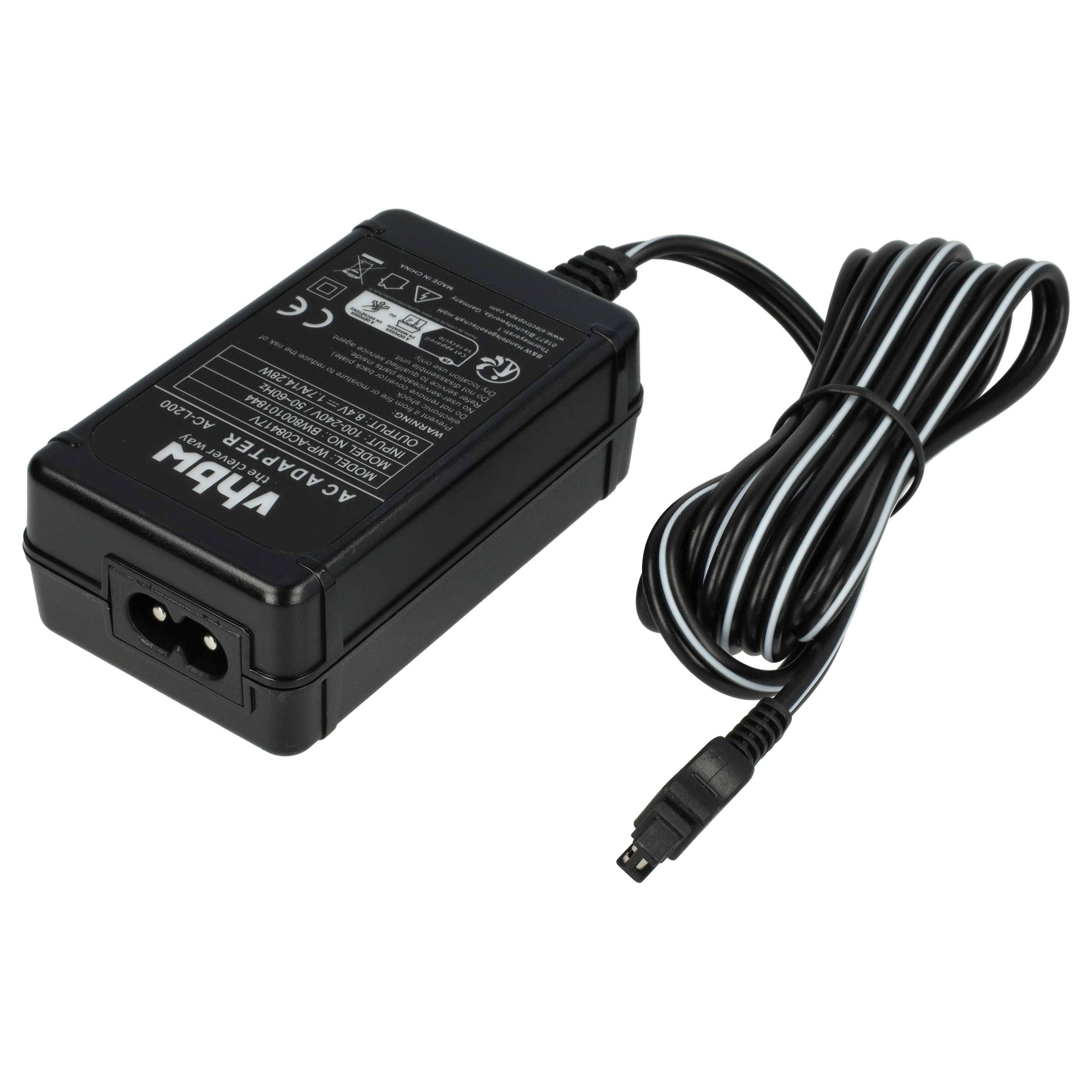 vhbw 1x Netzteil kompatibel mit Sony Handycam CCD-TRV338 | CCD-TRV138, DCR-DVD103, DCR-DVD105E, DCR-DVD106E Kamera-1