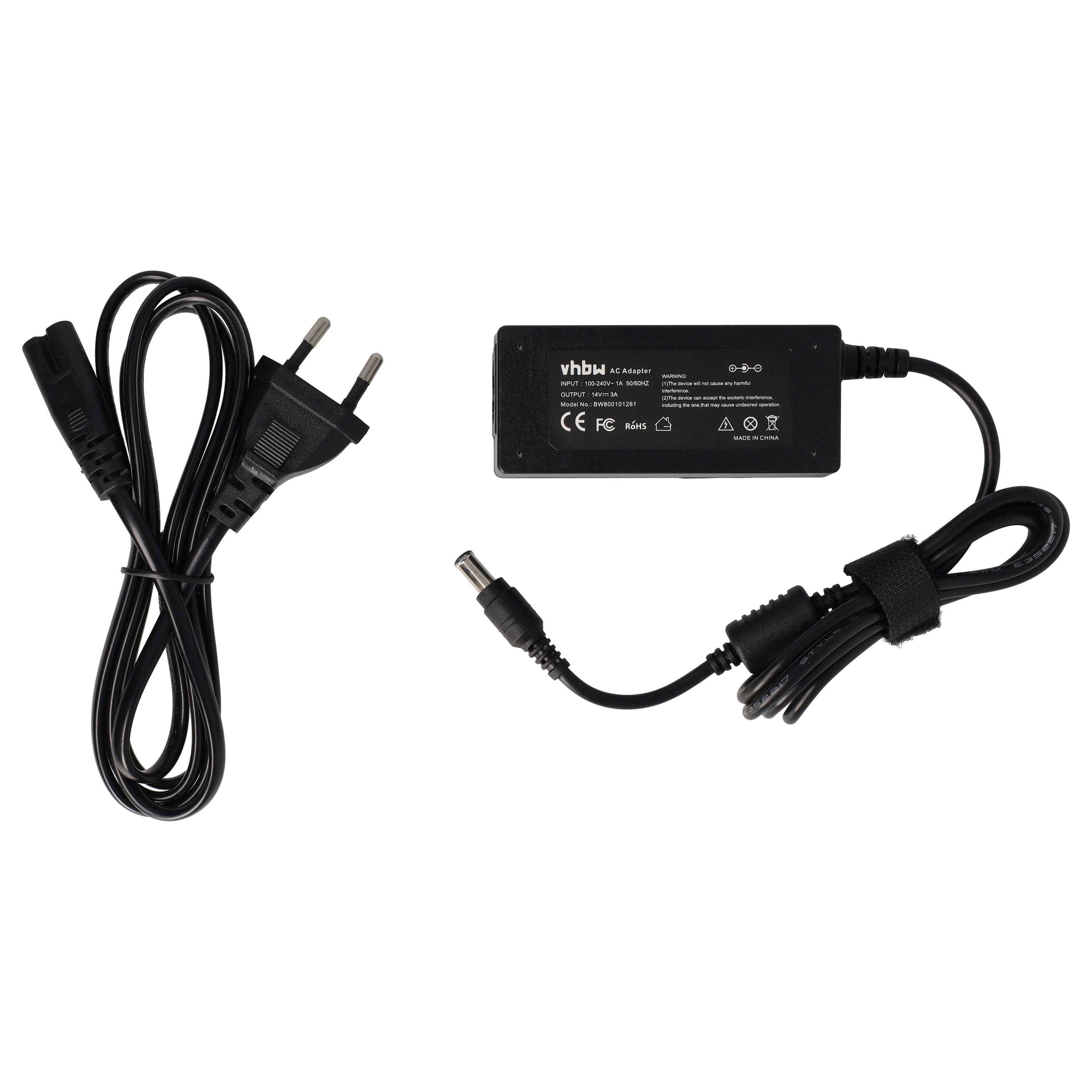 vhbw Netzteil kompatibel mit Samsung BX2331 | BX2350, LTM1555, LTN1565, S19B300, S19B300N, S19B300NW Monitor - 200 cm-0
