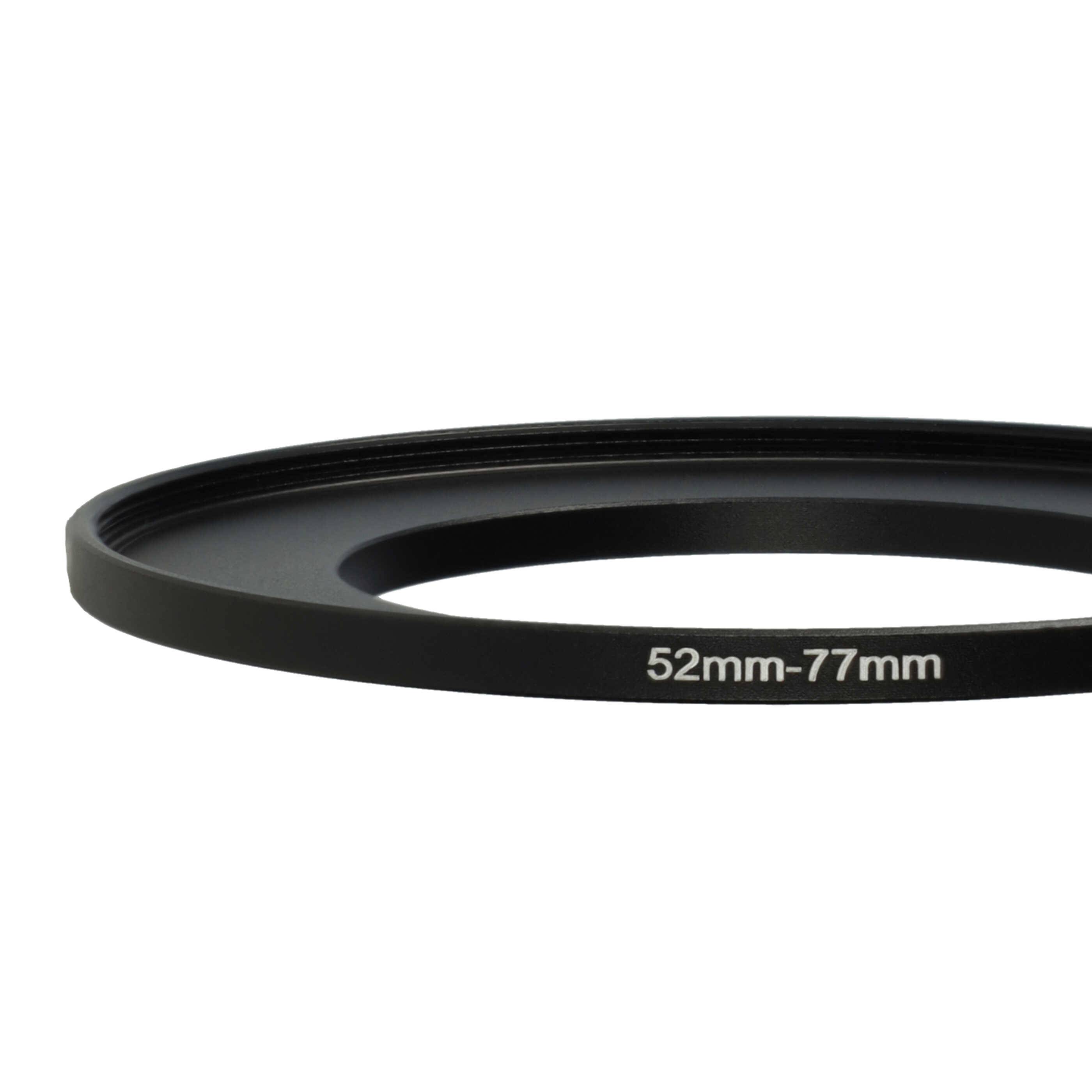 vhbw Step-Up-Ring Adapter von 52 mm auf 77 mm für Kamera Objektiv | Filteradapter, Metall, Schwarz-4