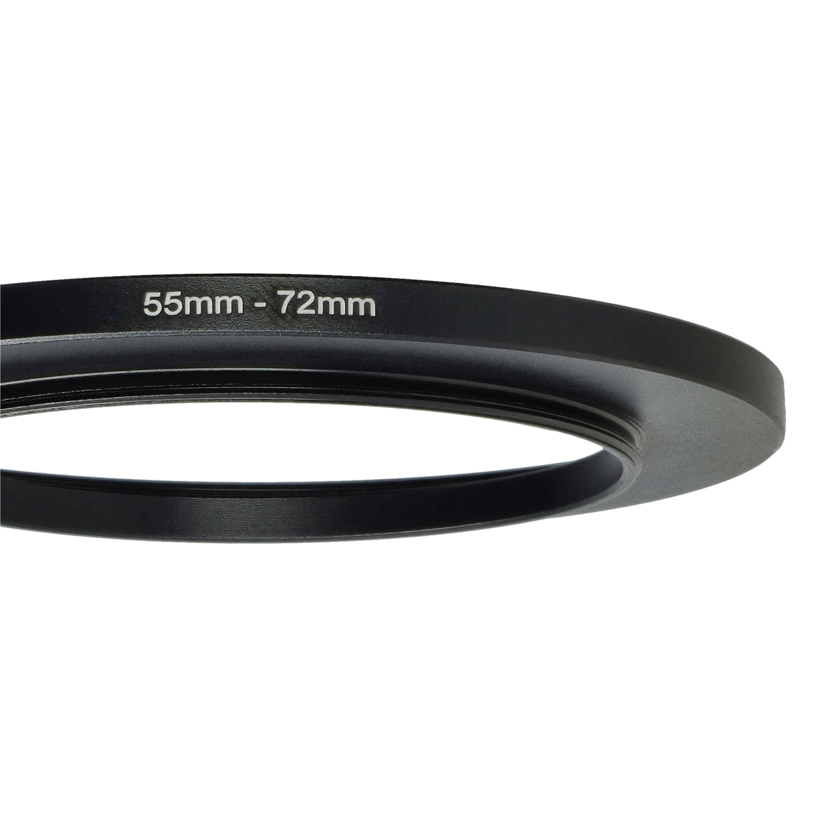 vhbw Step-Up-Ring Adapter von 55 mm auf 72 mm für Kamera Objektiv | Filteradapter, Metall, Schwarz-4