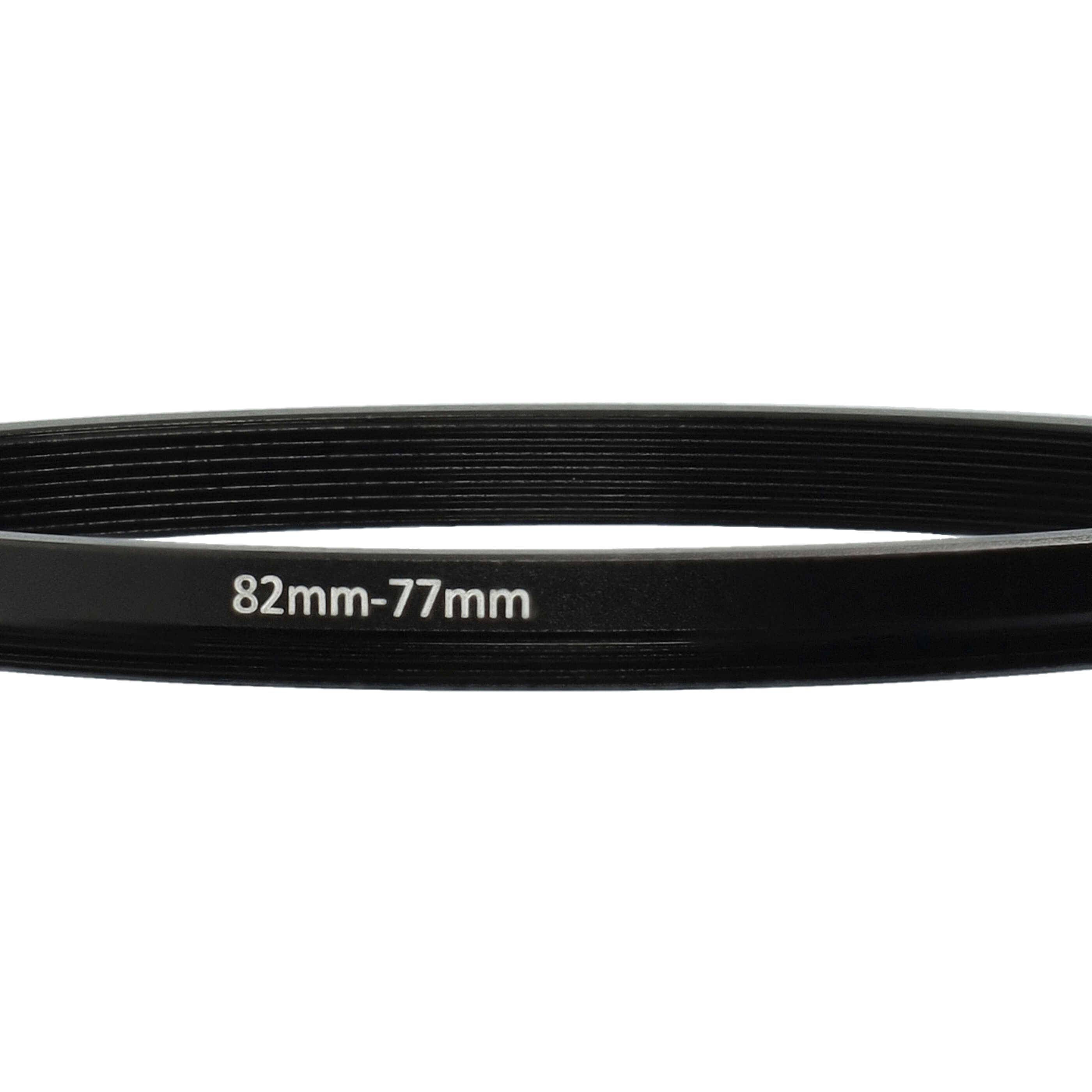 vhbw Step-Down-Ring Adapter von 82 mm auf 77 mm für Kamera Objektiv | Filteradapter, Metall, Schwarz-4