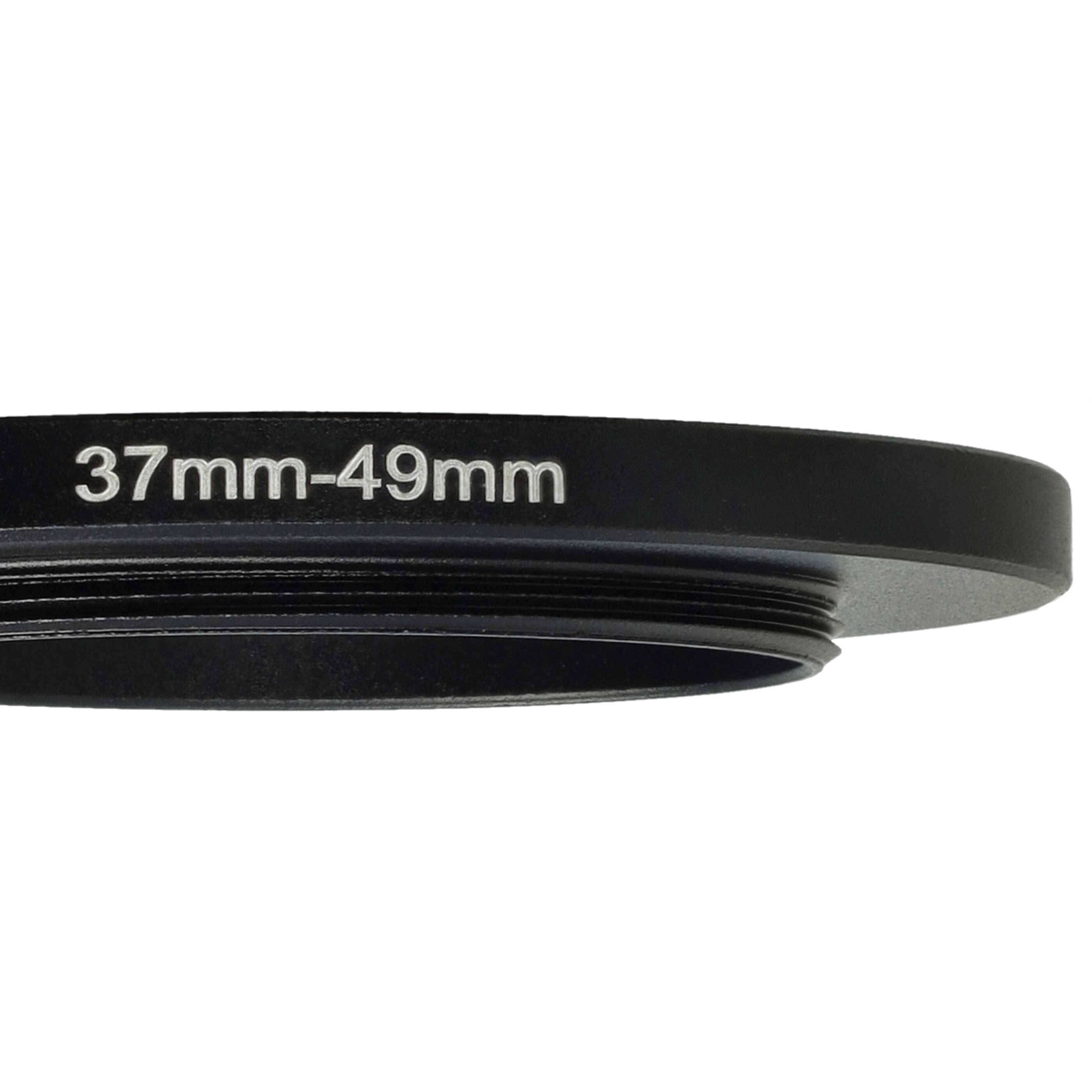 vhbw Step-Up-Ring Adapter von 37 mm auf 49 mm für Kamera Objektiv | Filteradapter, Metall, Schwarz-4