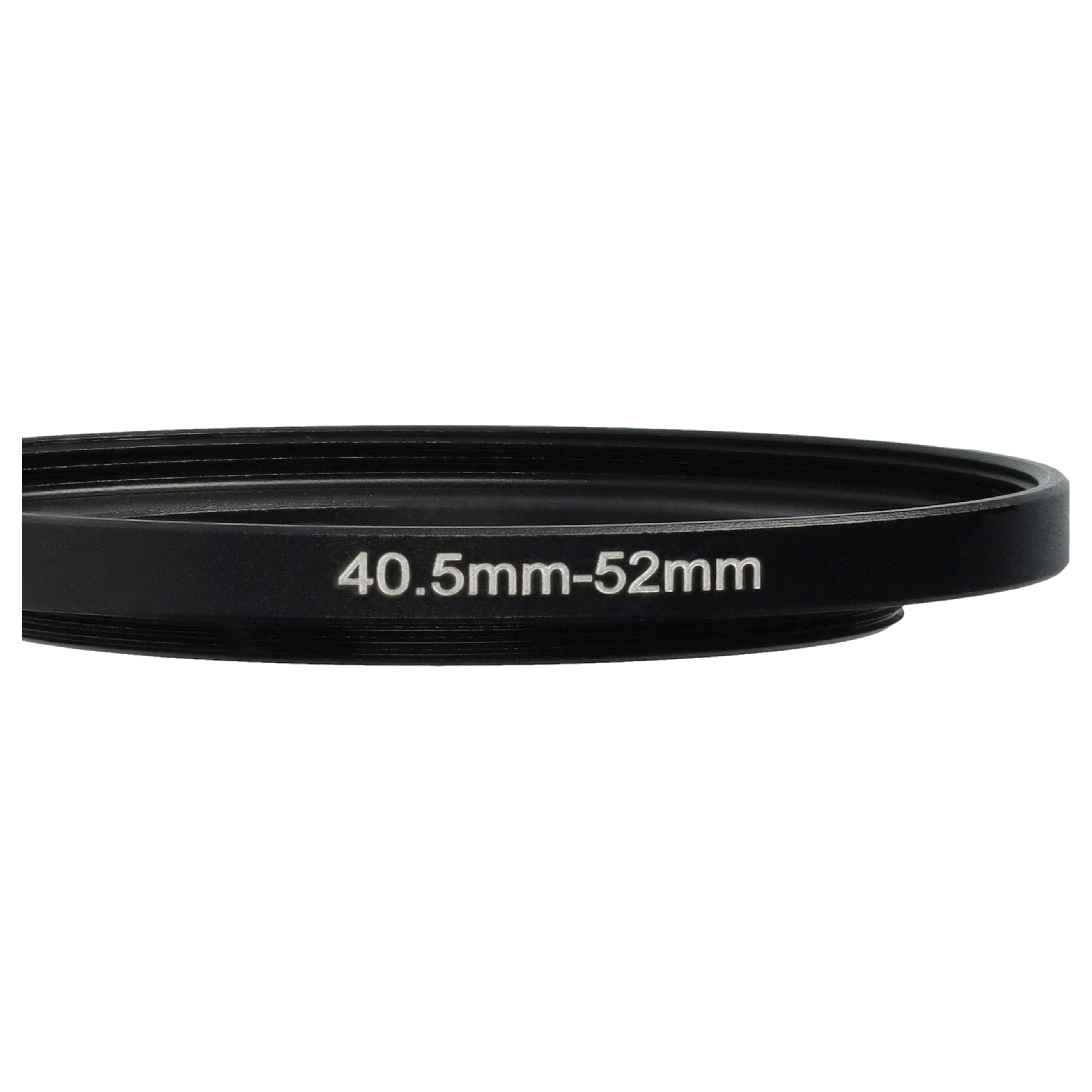 vhbw Step-Up-Ring Adapter von 40,5 mm auf 52 mm | für Kamera Objektiv - Filteradapter, Metall, Schwarz-3