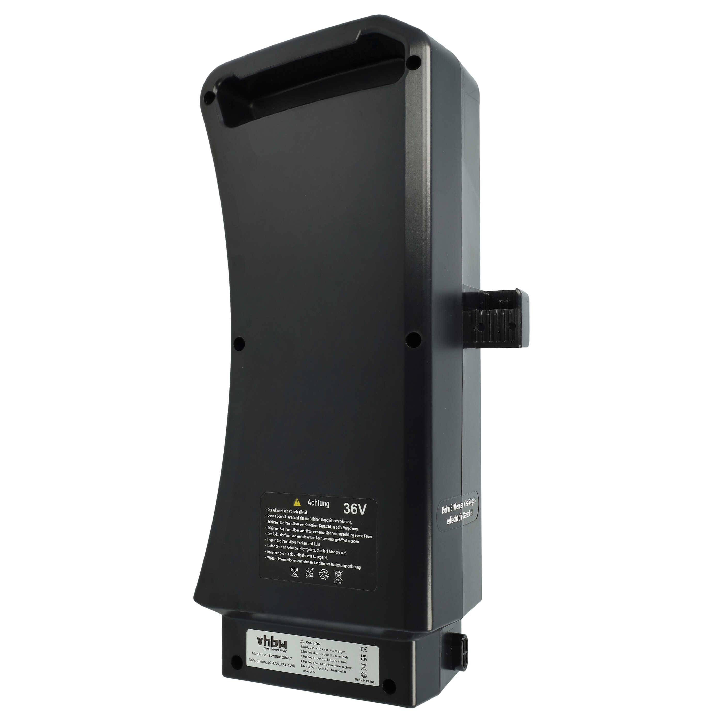 vhbw Akku kompatibel mit Prophete Alu-City Didi-Thurau-Edt | Comfort, Comfort Plus E-Bike (10,4 Ah, 36 V, Li-Ion) --2
