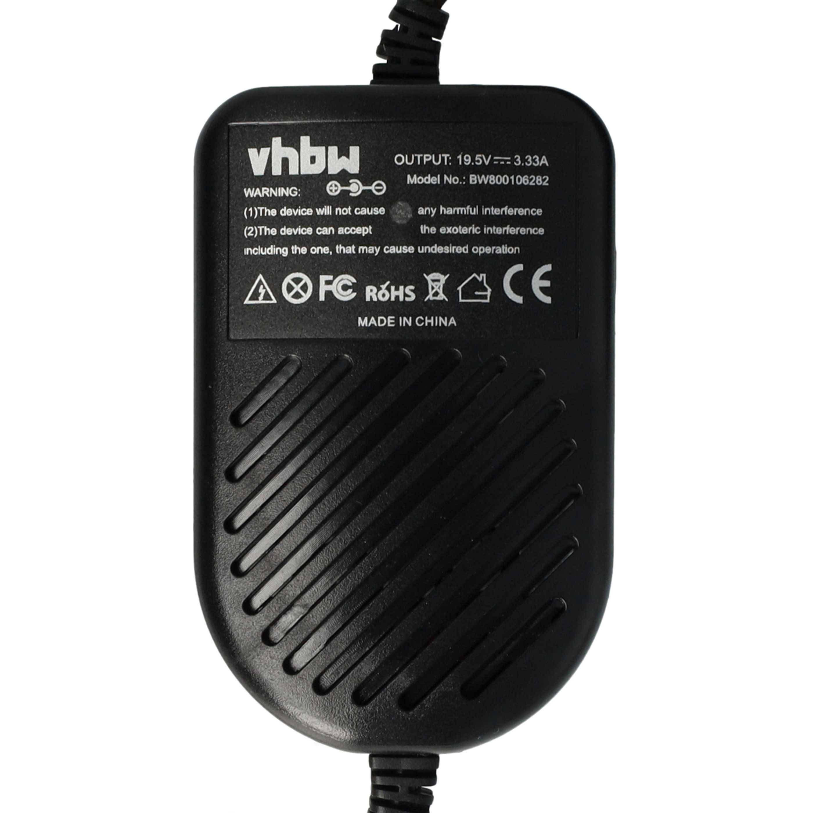 vhbw KFZ-Ladekabel kompatibel mit HP Envy 15-K019NR Notebook | 12V Ladegerät Schwarz 3.34 A-4