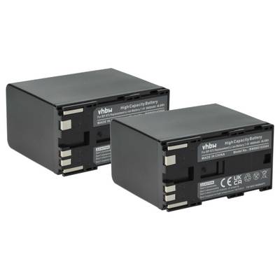 vhbw 2x Akku kompatibel mit Canon XF300 | XF305, XF100, XF105 Videokamera Camcorder (6600 mAh, 7,4 V, Li-Ion)-0
