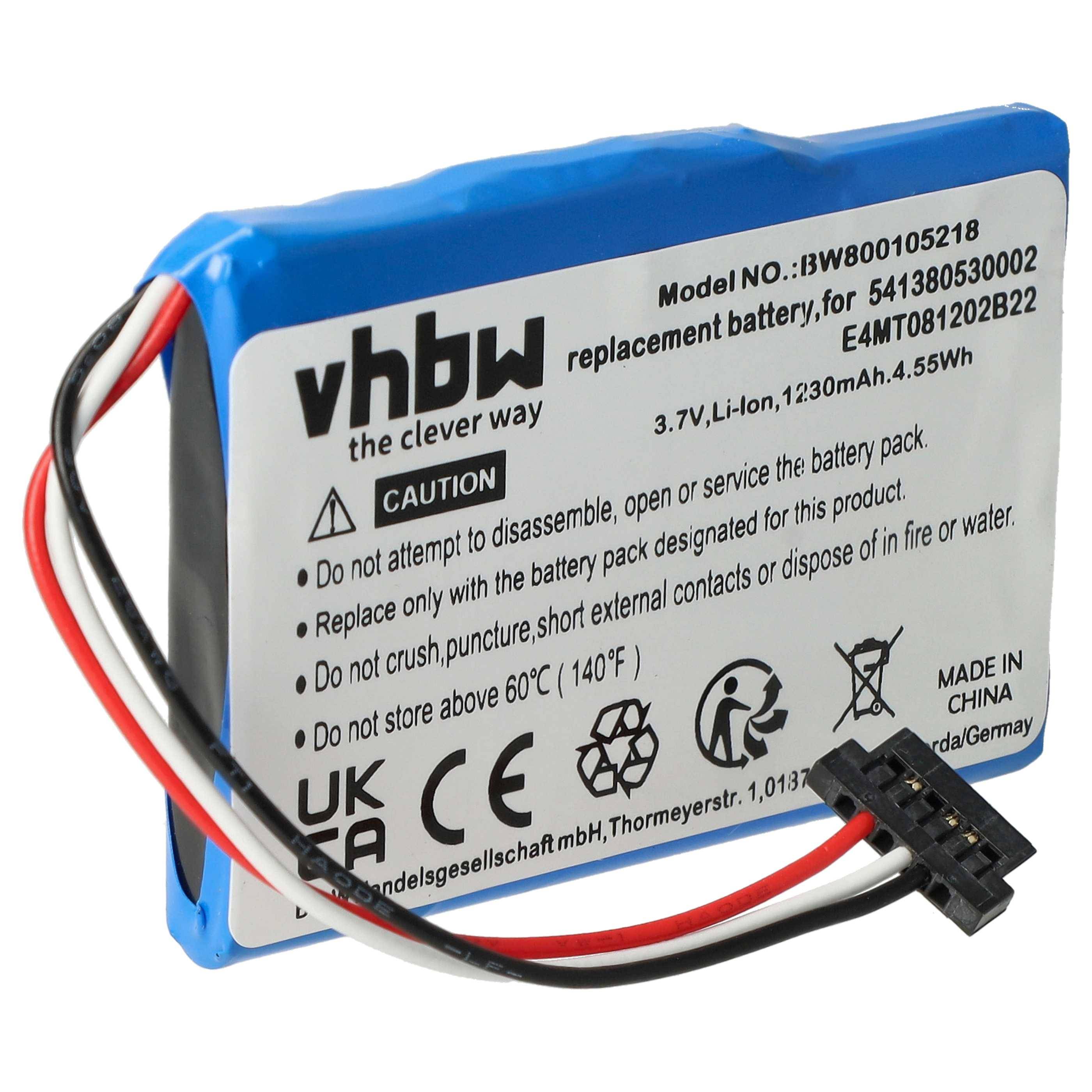 vhbw Akku kompatibel mit Navigon Transonic PNA 7000 | PNA 7000T, PNA-6000, PNA-6000T GPS Navigation Navi (1200 mAh, 3,7-0