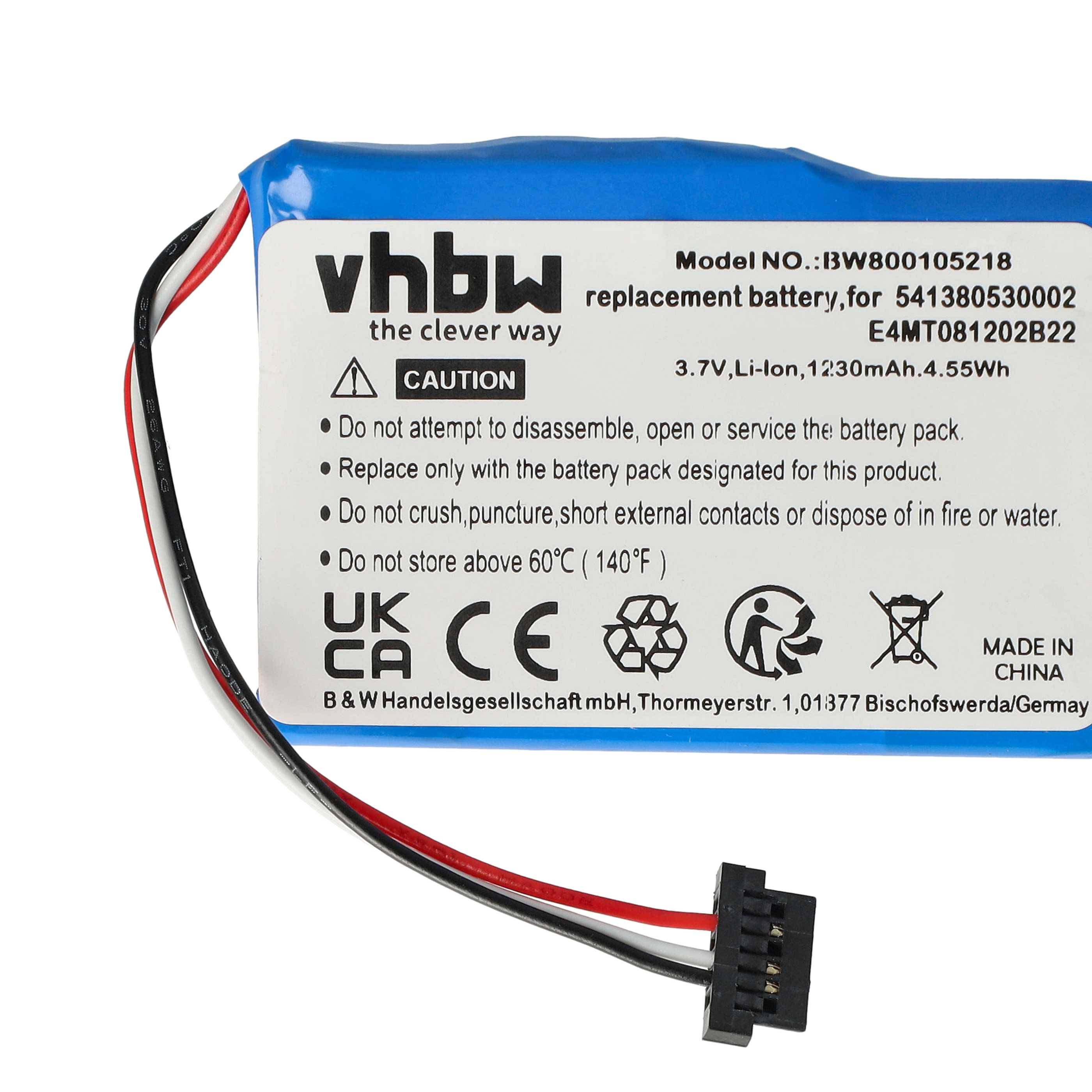 vhbw Akku kompatibel mit Navigon Transonic PNA 7000 | PNA 7000T, PNA-6000, PNA-6000T GPS Navigation Navi (1200 mAh, 3,7-4