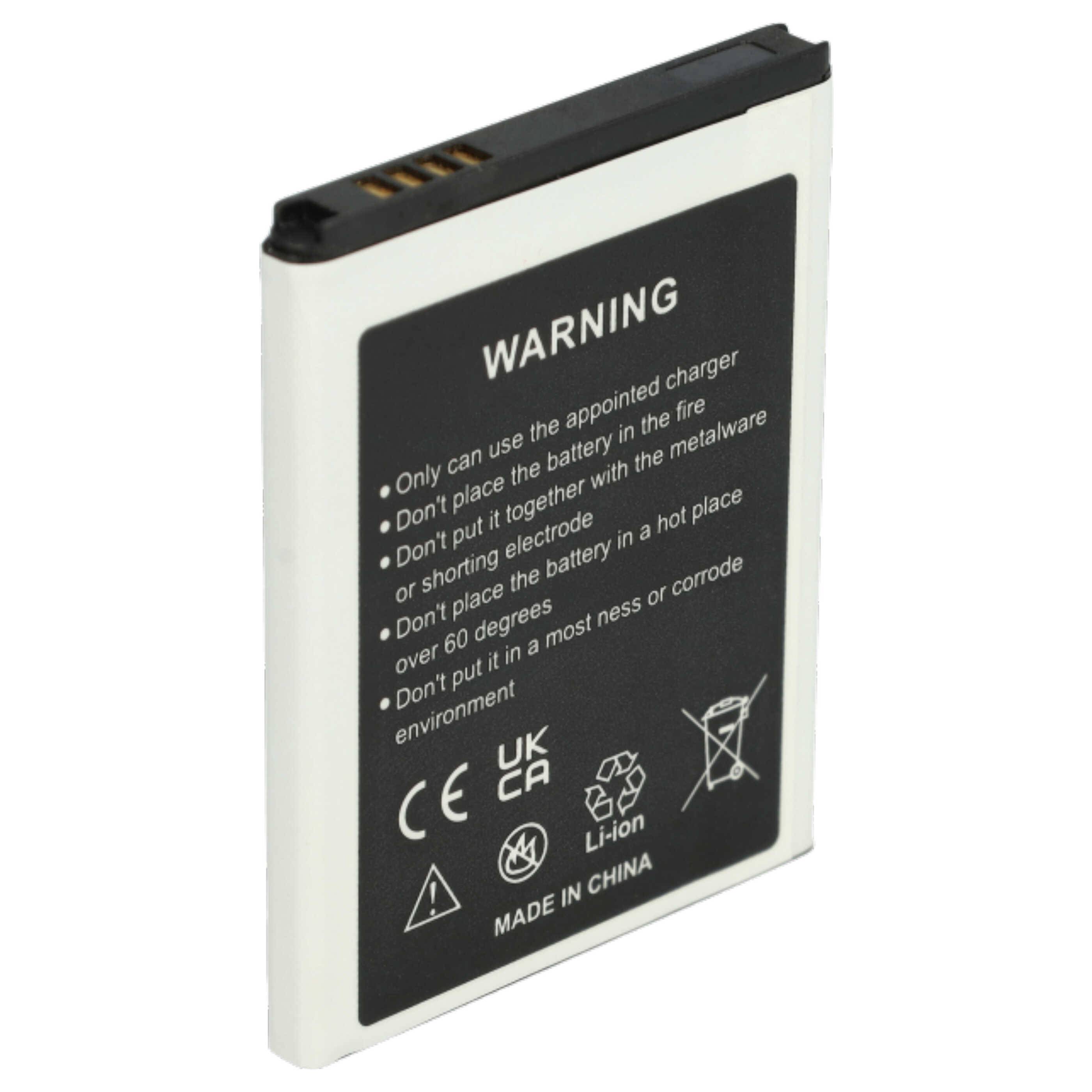 vhbw 2x Akku kompatibel mit Samsung Galaxy Style M340S | Handy Smartphone Telefon (1750 mAh, 3,7 V, Li-Ion)-1