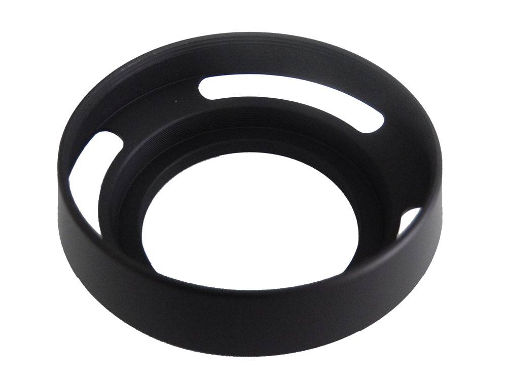 vhbw Gegenlichtblende für 46mm Objektiv | Streulichtblende, Schwarz, Metall, rund-0