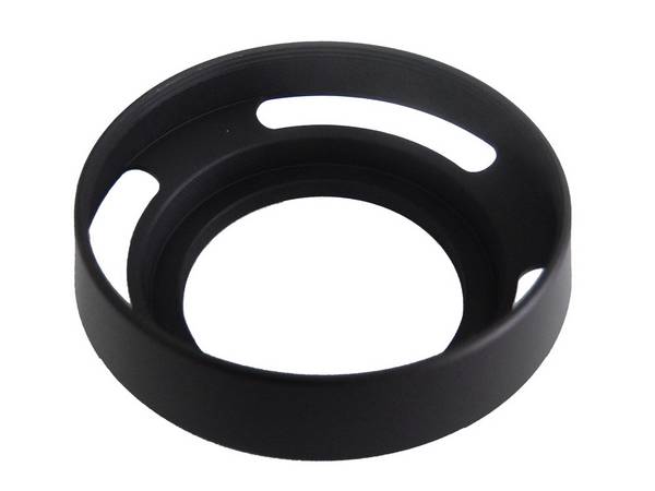 vhbw Gegenlichtblende für 46mm Objektiv | Streulichtblende, Schwarz, Metall, rund