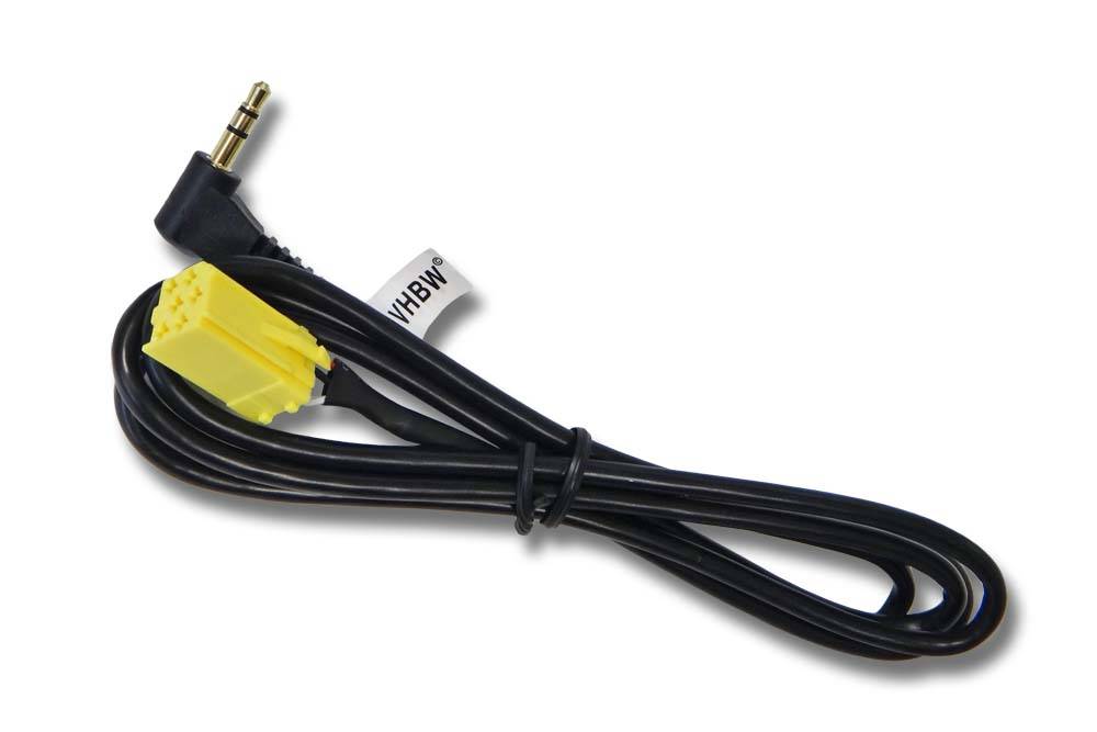 vhbw AUX Kabel KFZ Radio kompatibel mit Smart ForTwo ab Bj. 2007 | 451 Auto, Autoradio (120 cm)-0
