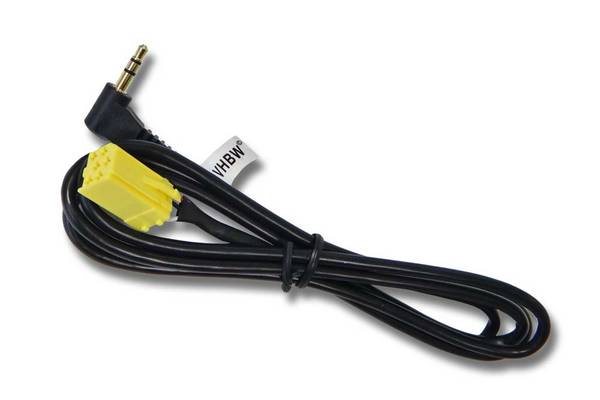 vhbw AUX Kabel KFZ Radio kompatibel mit Smart ForTwo ab Bj. 2007 | 451 Auto, Autoradio (120 cm)