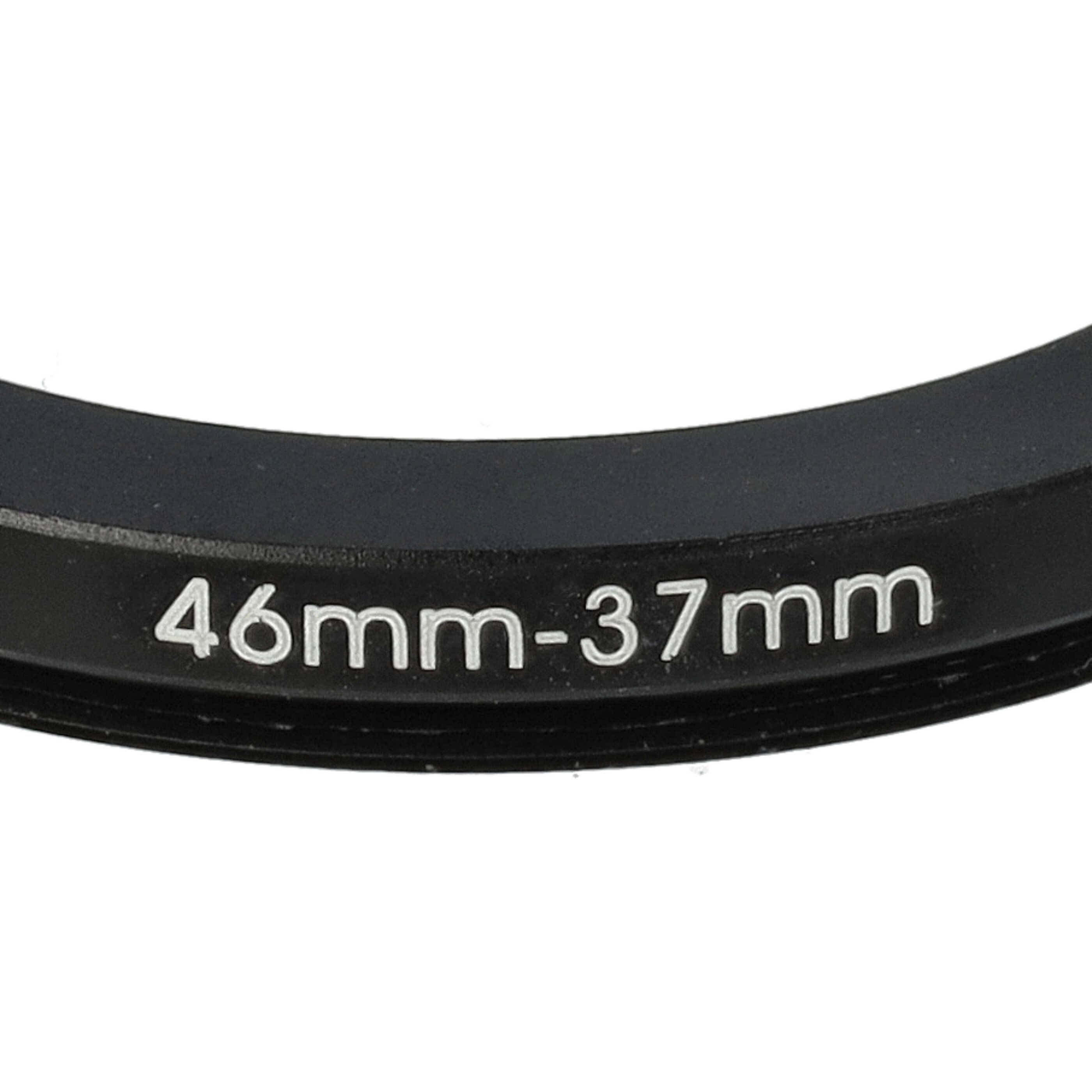 vhbw Step-Down-Ring Adapter von 46 mm auf 37 mm für Kamera Objektiv | Filteradapter, Metall Schwarz-4