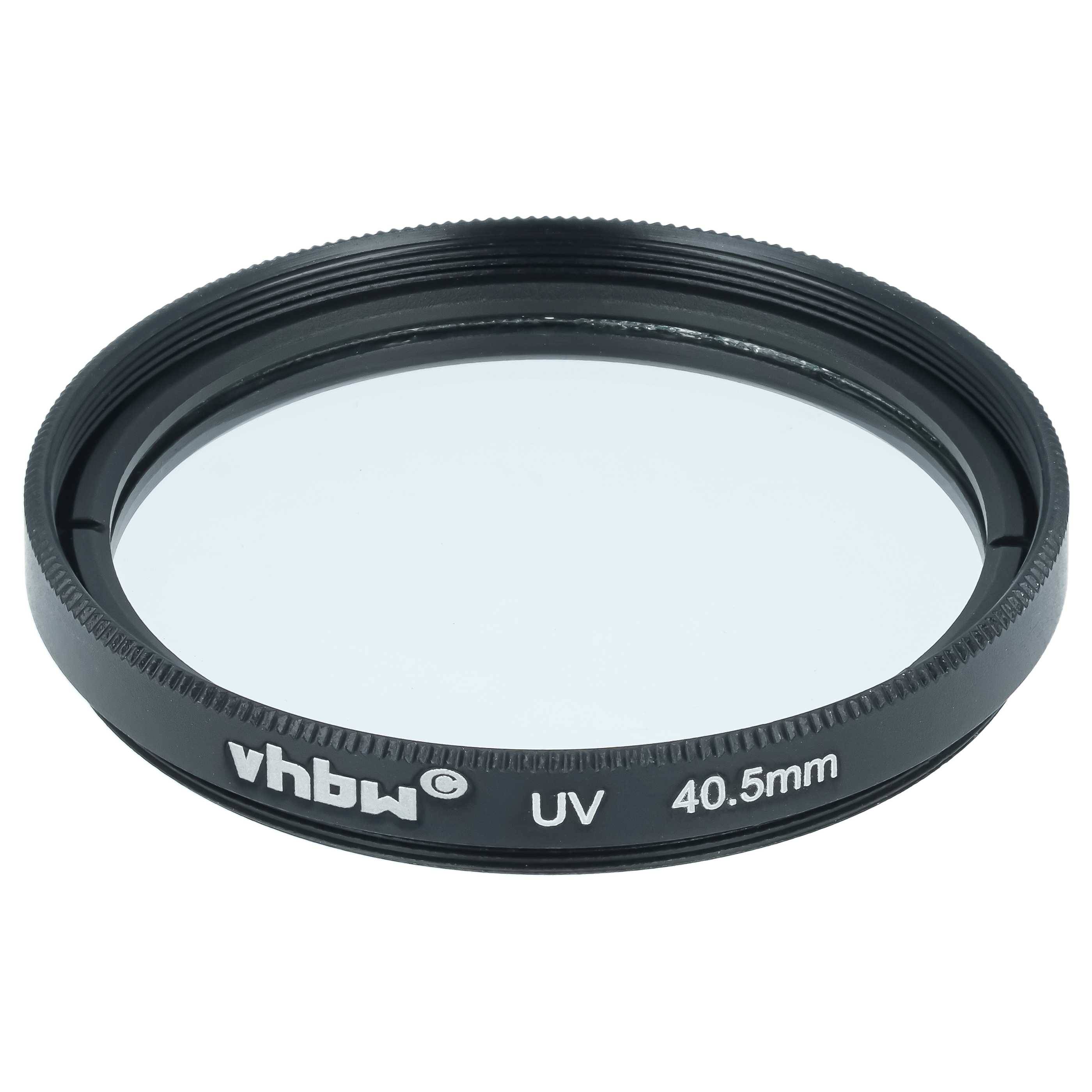 vhbw Universal UV Filter für Kamera Objektive | UV Schutzfilter, Schwarz (40,5mm Filtergewinde)-0