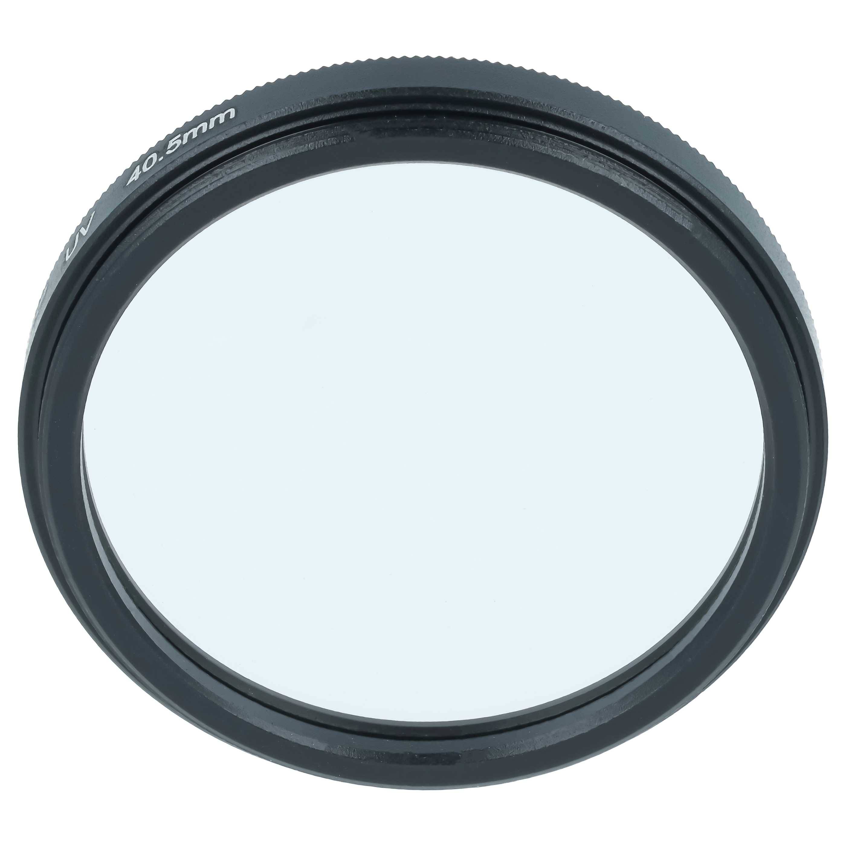 vhbw Universal UV Filter für Kamera Objektive | UV Schutzfilter, Schwarz (40,5mm Filtergewinde)-1