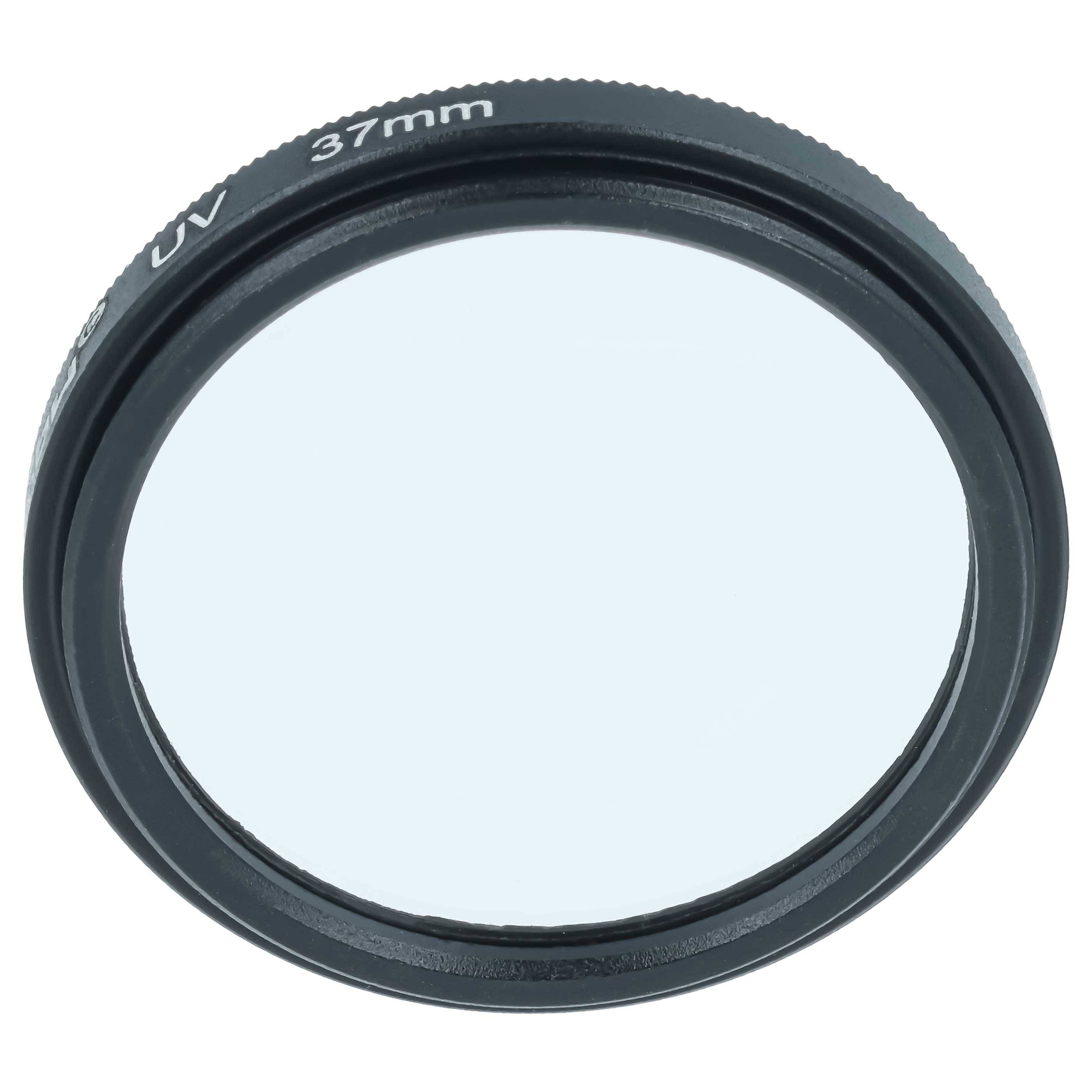 vhbw Universal UV Filter für Kamera Objektive mit 37mm Filtergewinde | UV Schutzfilter, Schwarz-1