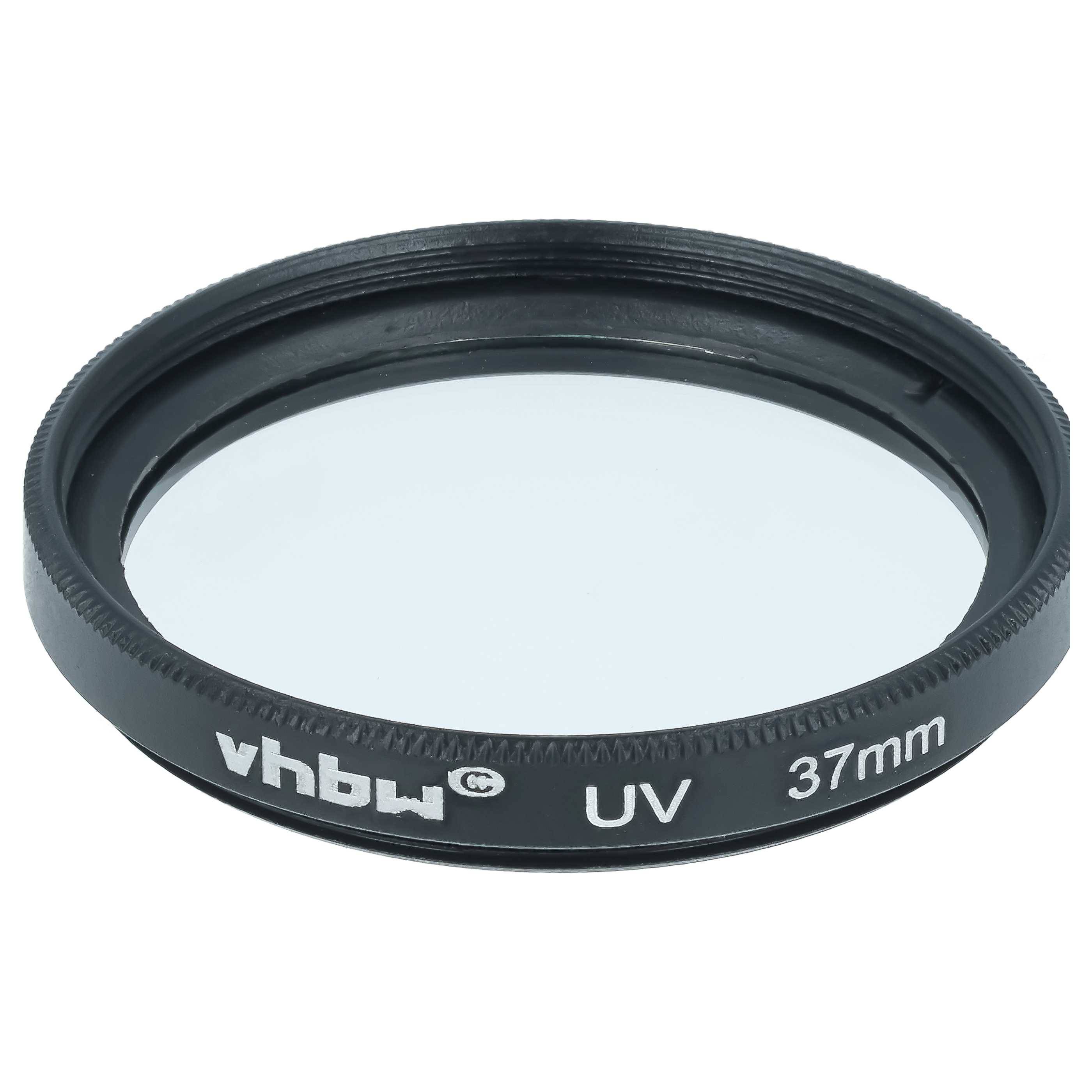 vhbw Universal UV Filter für Kamera Objektive mit 37mm Filtergewinde | UV Schutzfilter, Schwarz-3