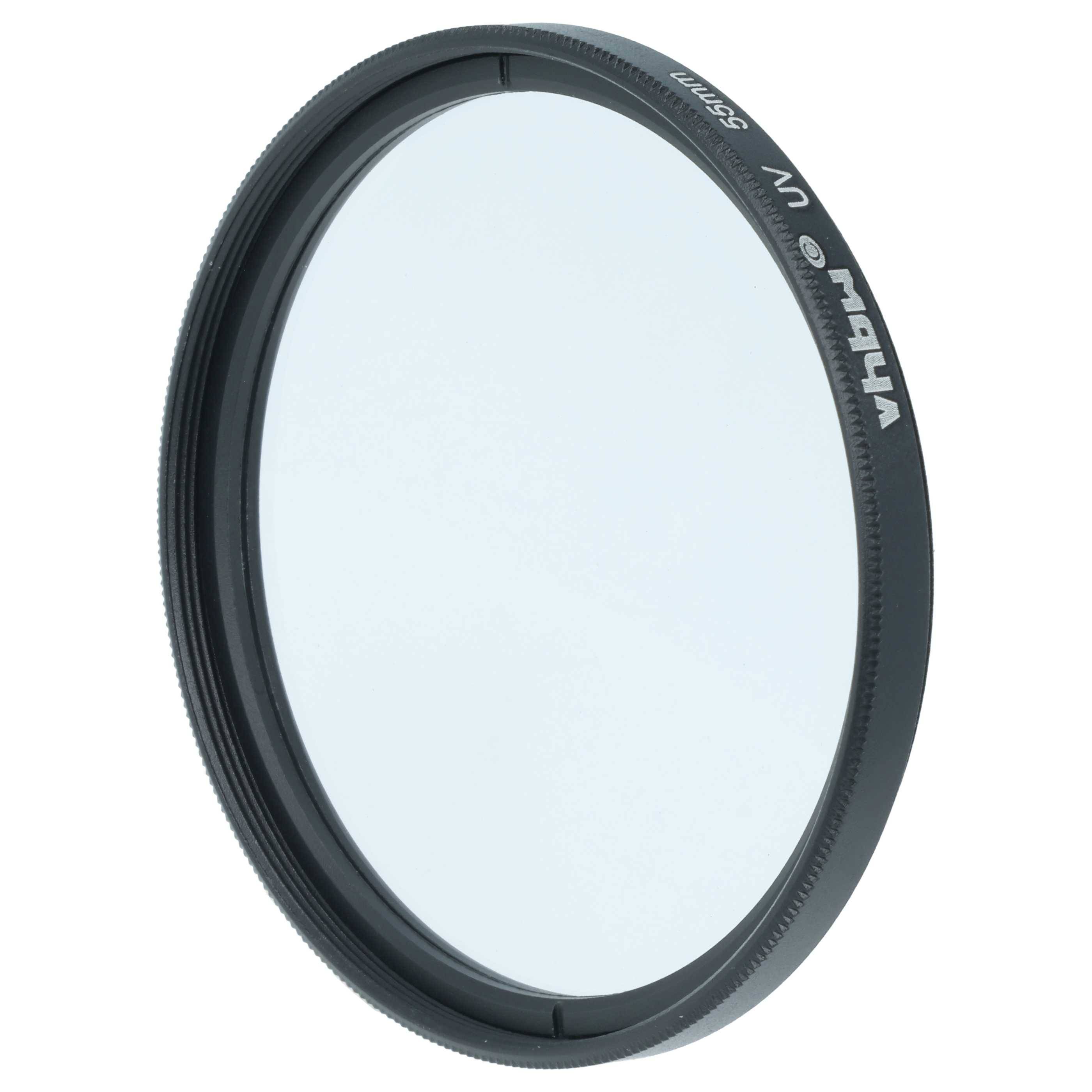 vhbw Universal UV Filter für Kamera Objektive mit 55mm Filtergewinde | UV Schutzfilter, Schwarz-1