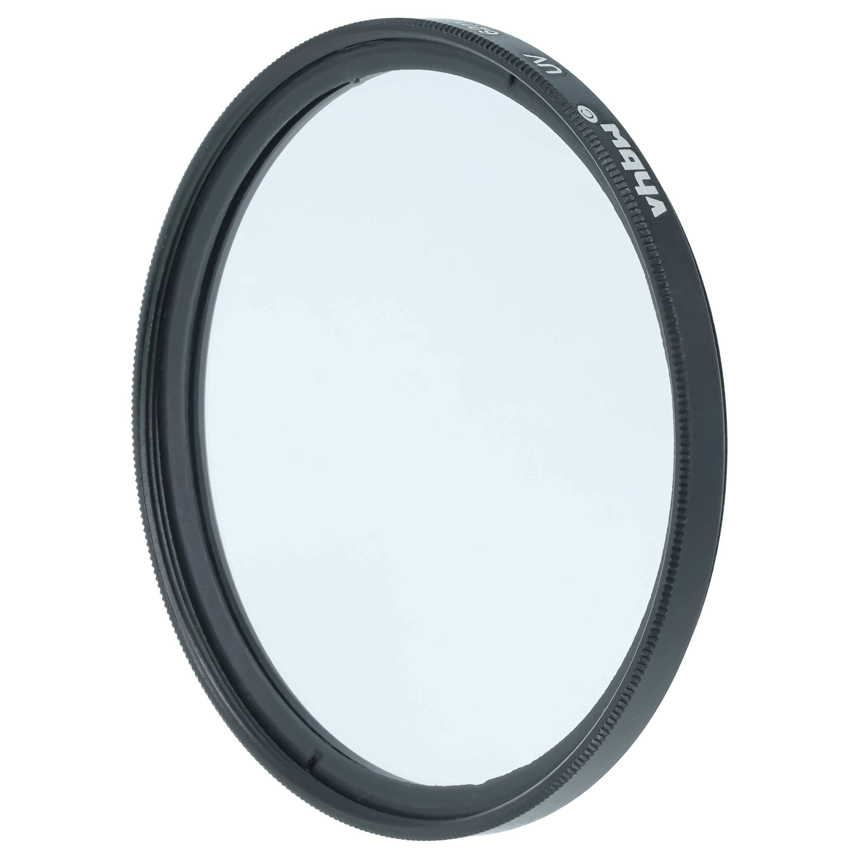 vhbw Universal UV Filter für Kamera Objektive mit 62mm Filtergewinde | UV Schutzfilter, Schwarz-2