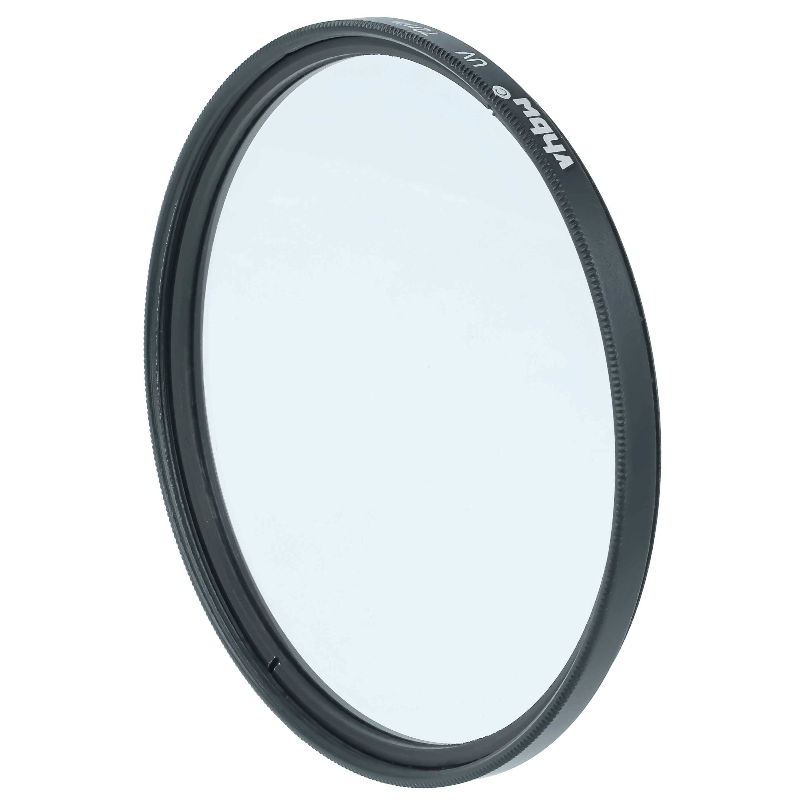 vhbw Universal UV Filter für Kamera Objektive mit 72mm Filtergewinde | UV Schutzfilter, Schwarz-2