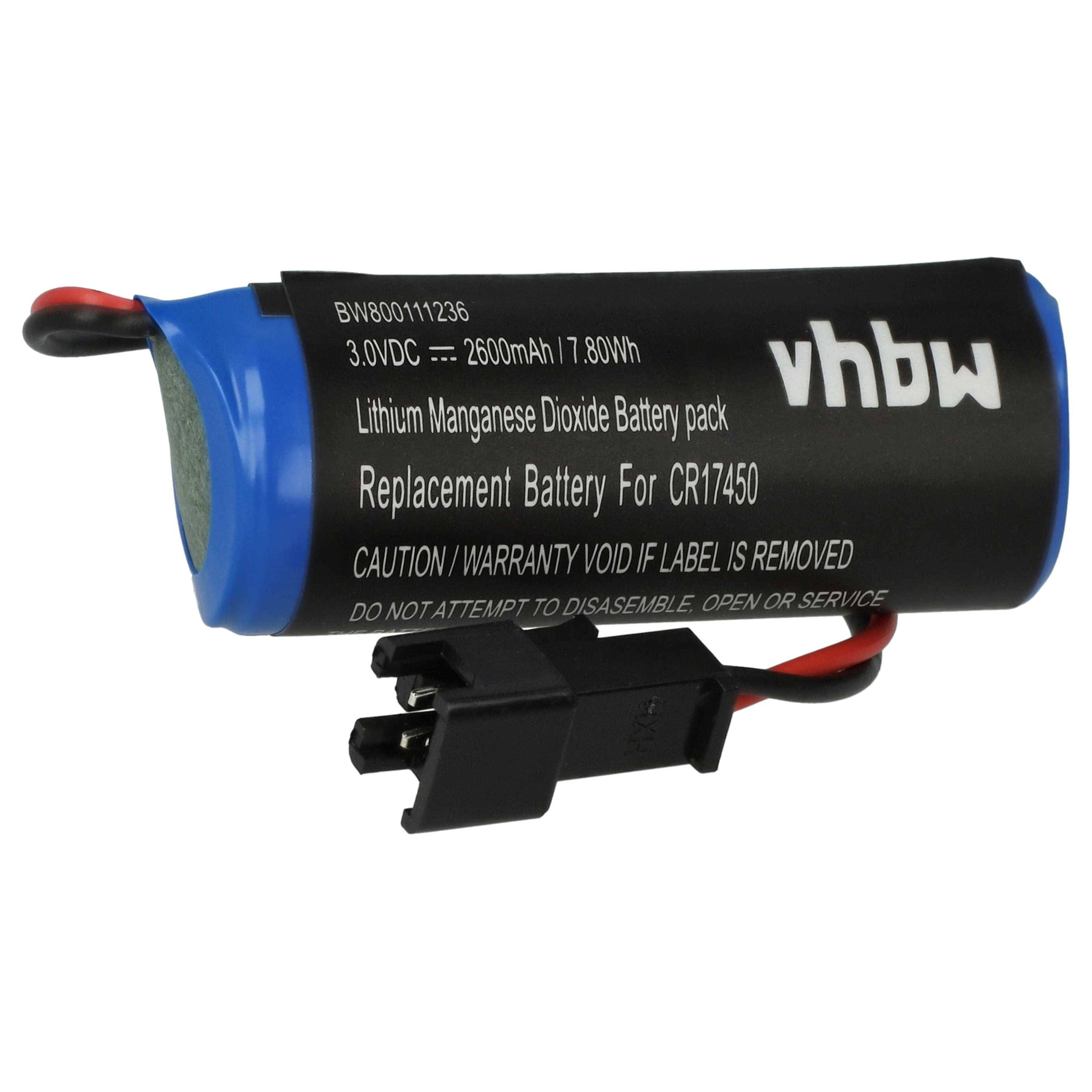 vhbw Akku Ersatz für CR17450E-R | CR17450ER, CR17450 für PLC Programmable Logic Controller (2600 mAh, 3 V, Li-Ion)-0