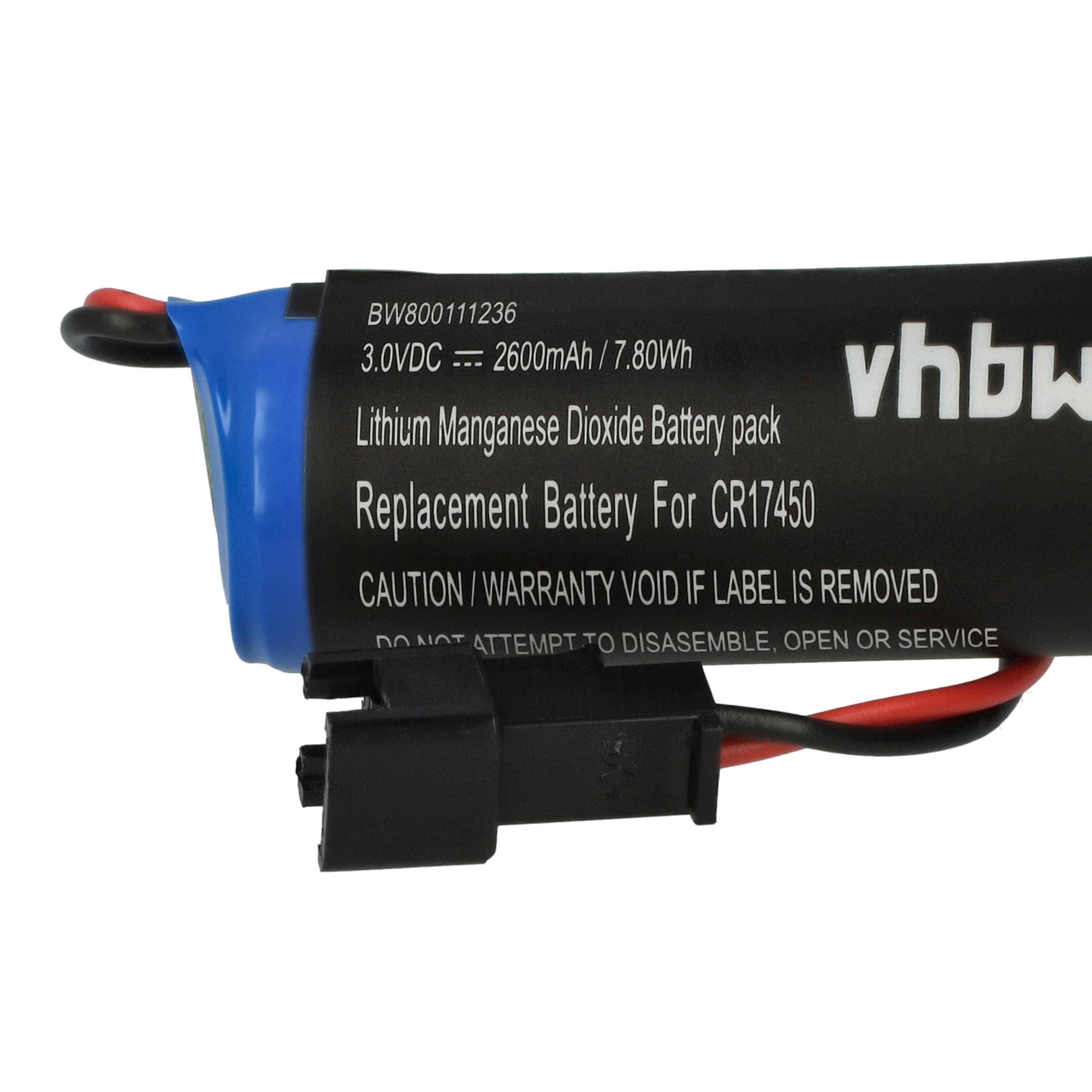vhbw Akku Ersatz für CR17450E-R | CR17450ER, CR17450 für PLC Programmable Logic Controller (2600 mAh, 3 V, Li-Ion)-4