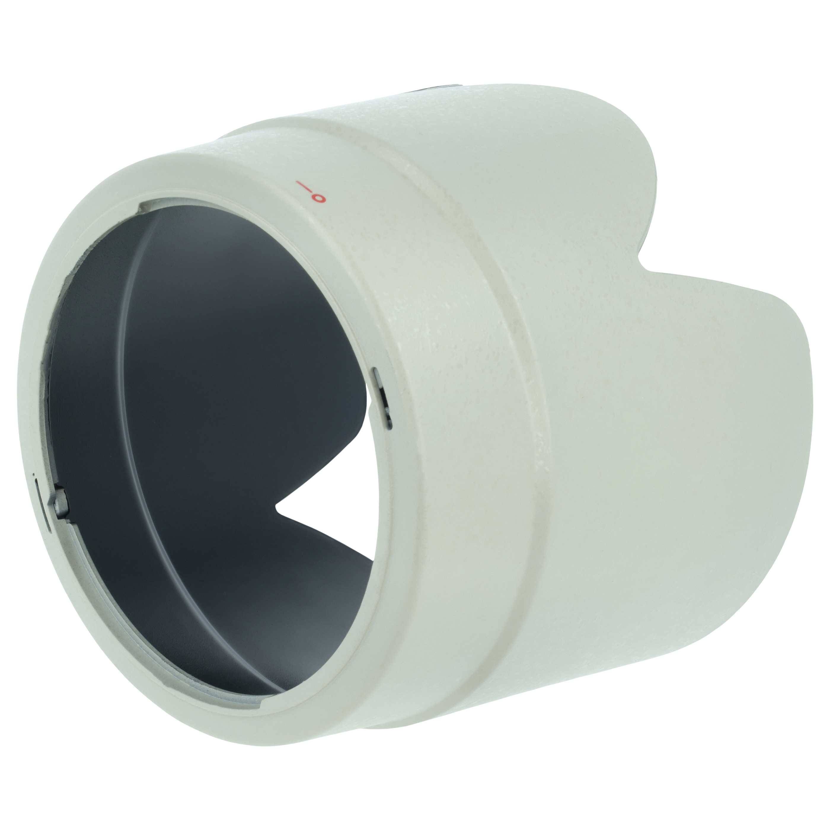 vhbw Gegenlichtblende kompatibel mit Canon EF 70-200mm f | 2.8L IS USM 77mm Objektiv - Grau Weiß, Kunststoff-2