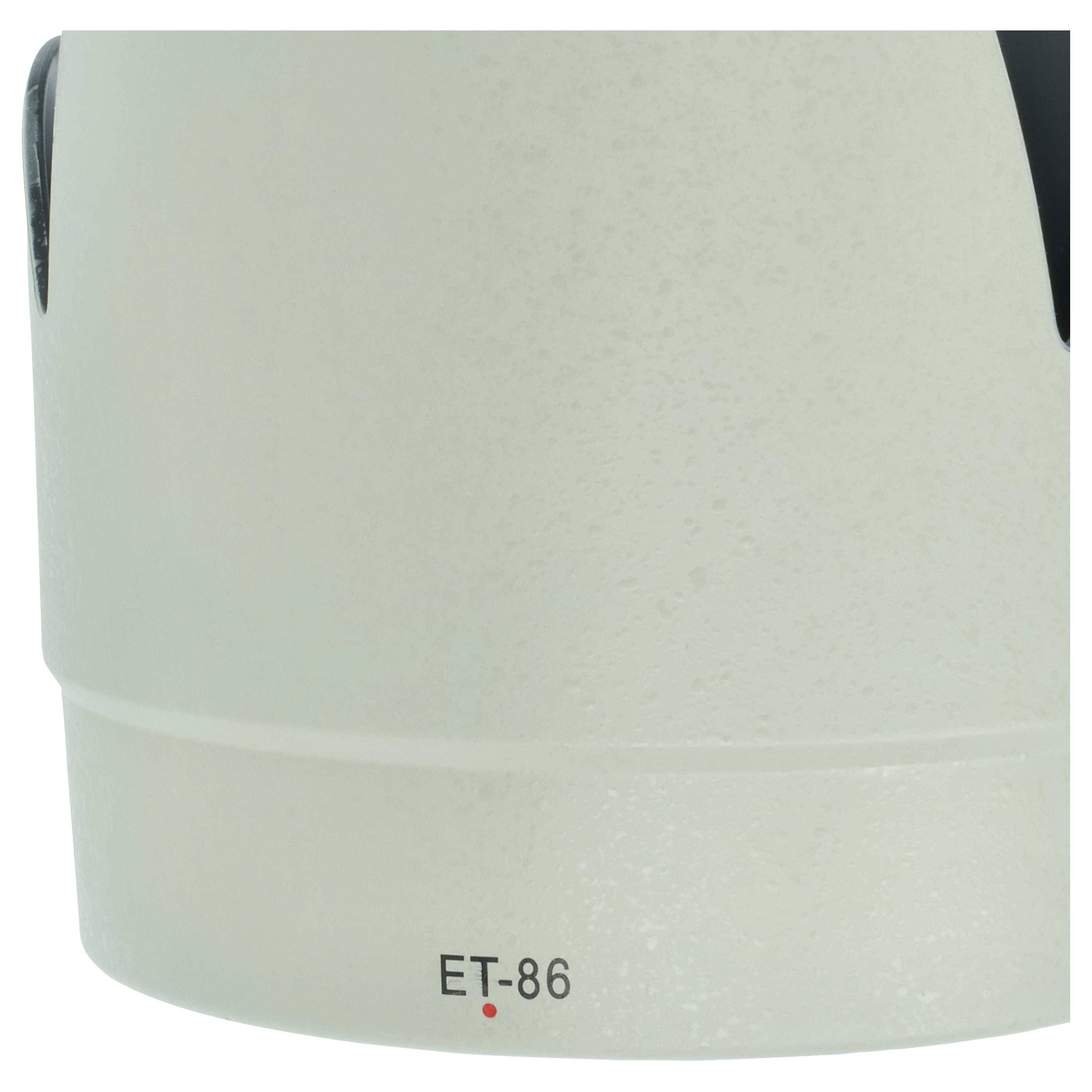vhbw Gegenlichtblende kompatibel mit Canon EF 70-200mm f | 2.8L IS USM 77mm Objektiv - Grau Weiß, Kunststoff-3