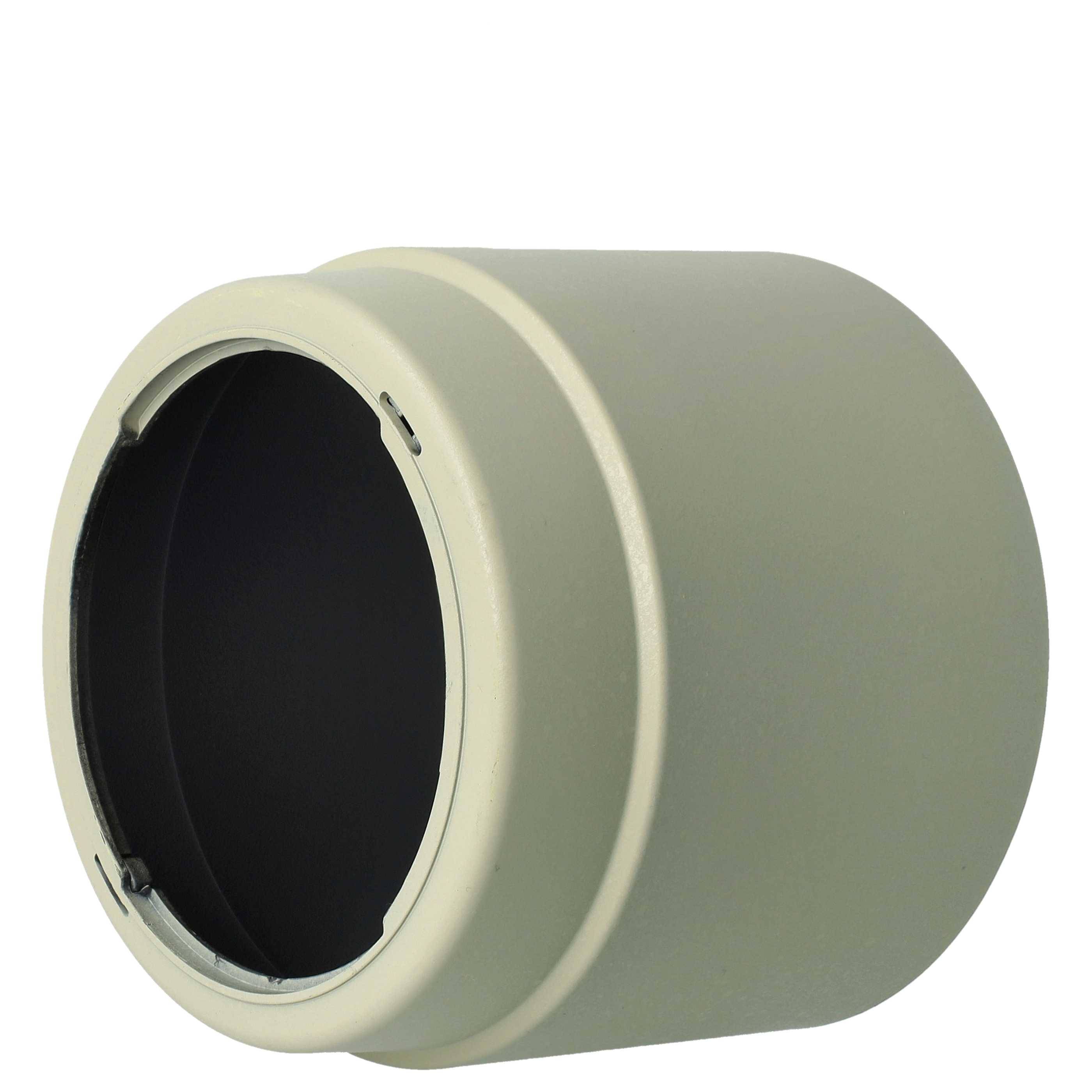 vhbw Gegenlichtblende kompatibel mit Canon EF 70-200mm F4 L USM | EF 70-200mm F4 L IS USM 67mm Objektiv, Grau Weiß-1