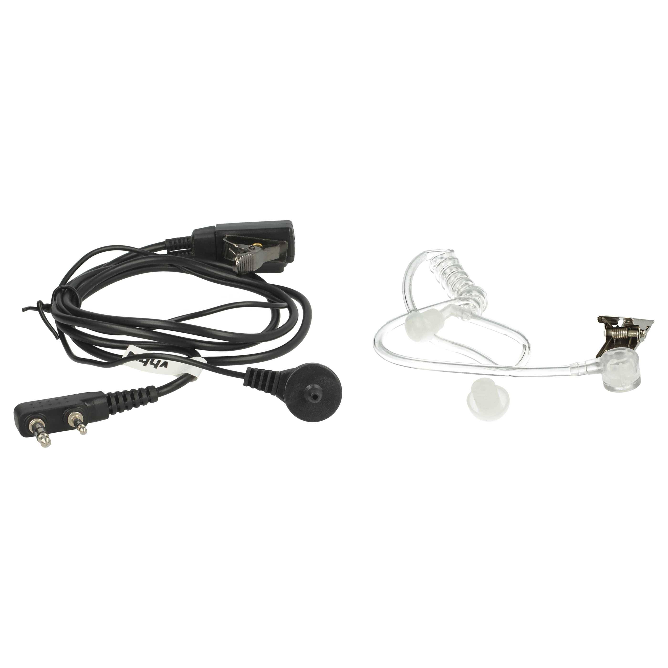 vhbw Headset kompatibel mit Kenwood TH-21BT | TH-22, TH-225, TH-205AT, TH-205E, TH-21, TH-215, TH-215A, TH-21AT-1