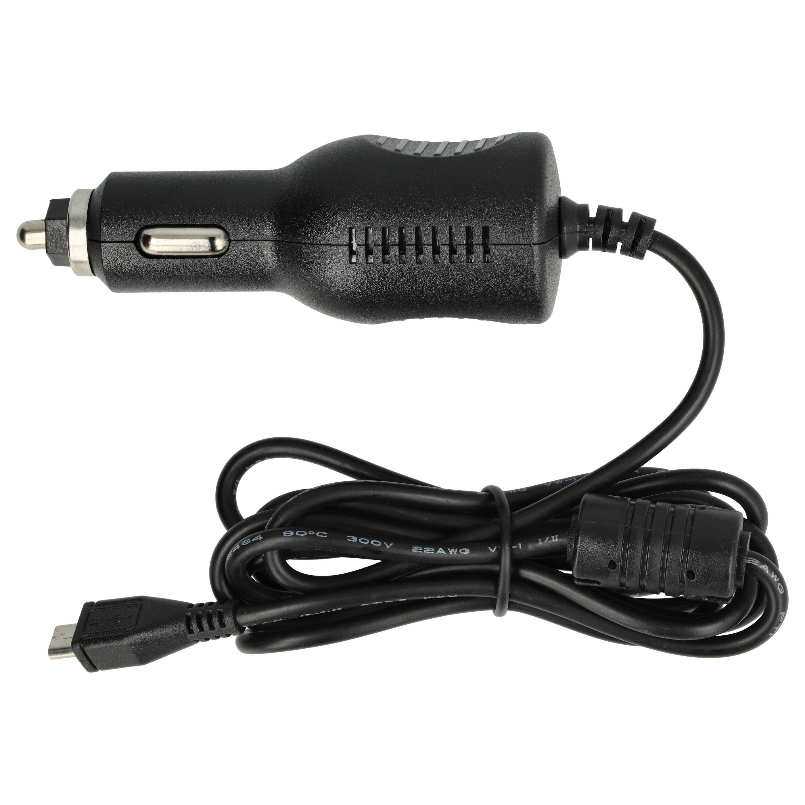 vhbw KFZ-Ladekabel kompatibel mit Falk Neo 640 LMU Navigationsgerät | 12V Ladegerät Schwarz-2