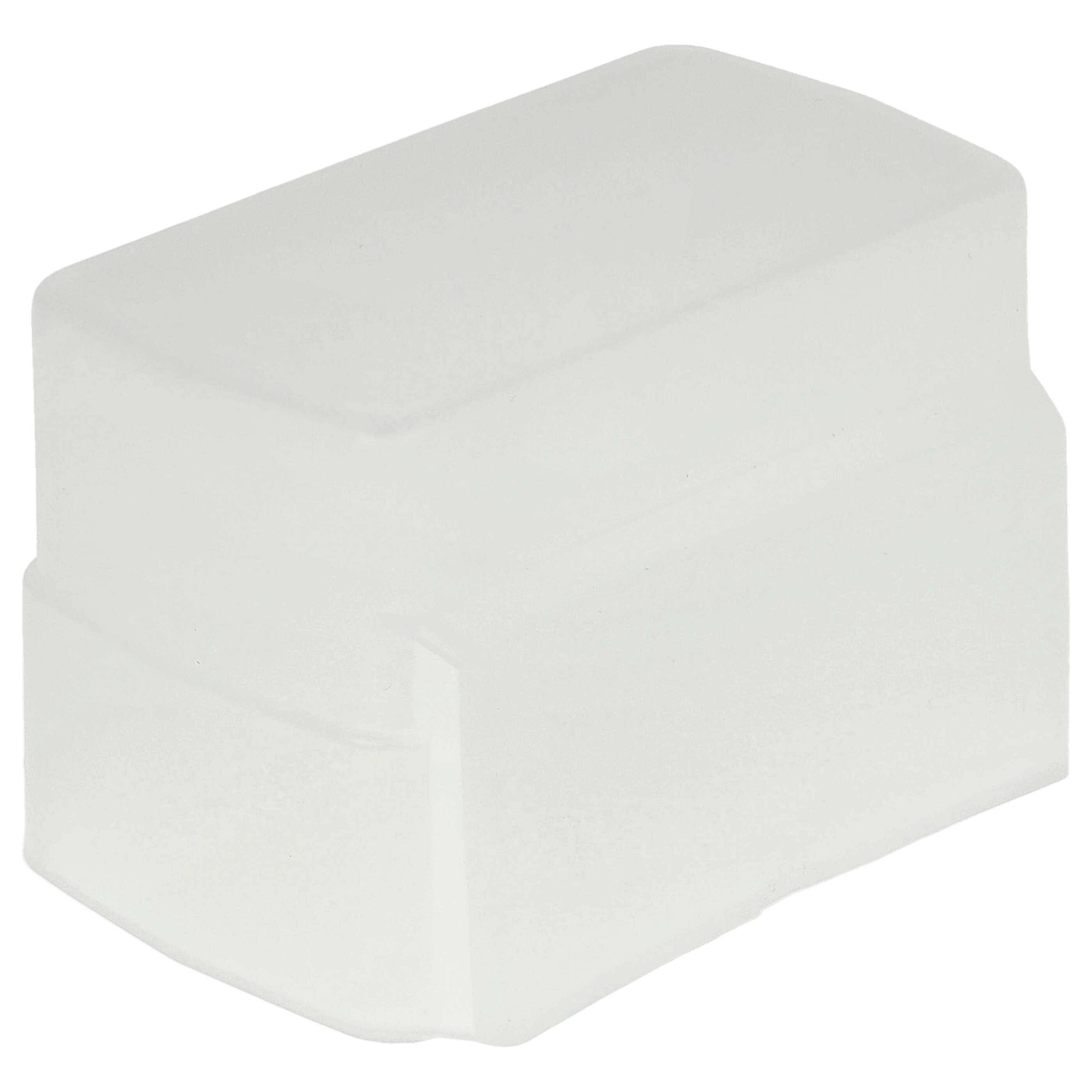 vhbw Blitz-Diffusor kompatibel mit Olympus FL-36 | FL-36R Blitz, Kamera - Kunststoff Weiß, 4,4 x 6,9 cm-1
