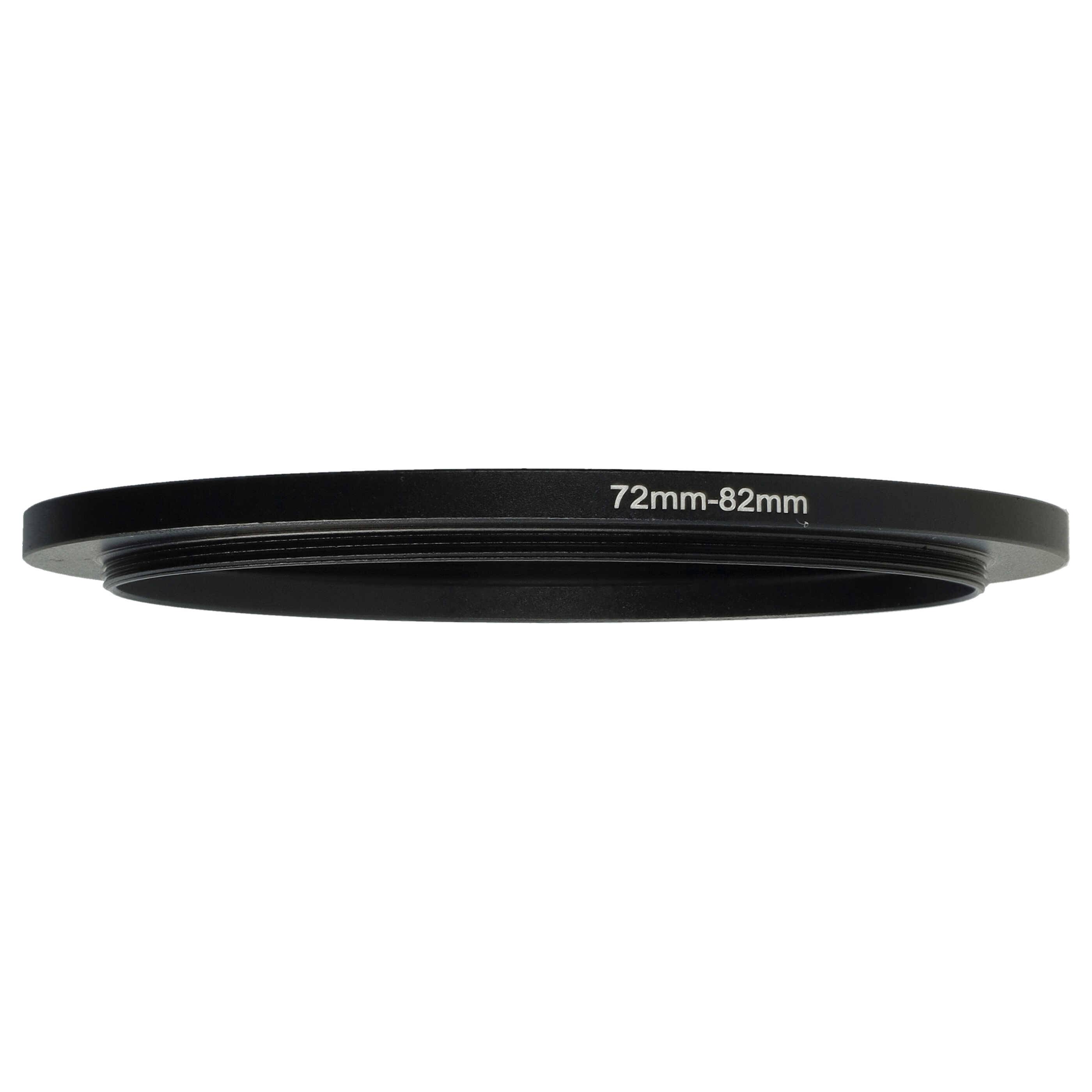 vhbw Step-Up-Ring Adapter 72mm - 82mm für Kamera Objektiv | Filteradapter, Metall Schwarz-2