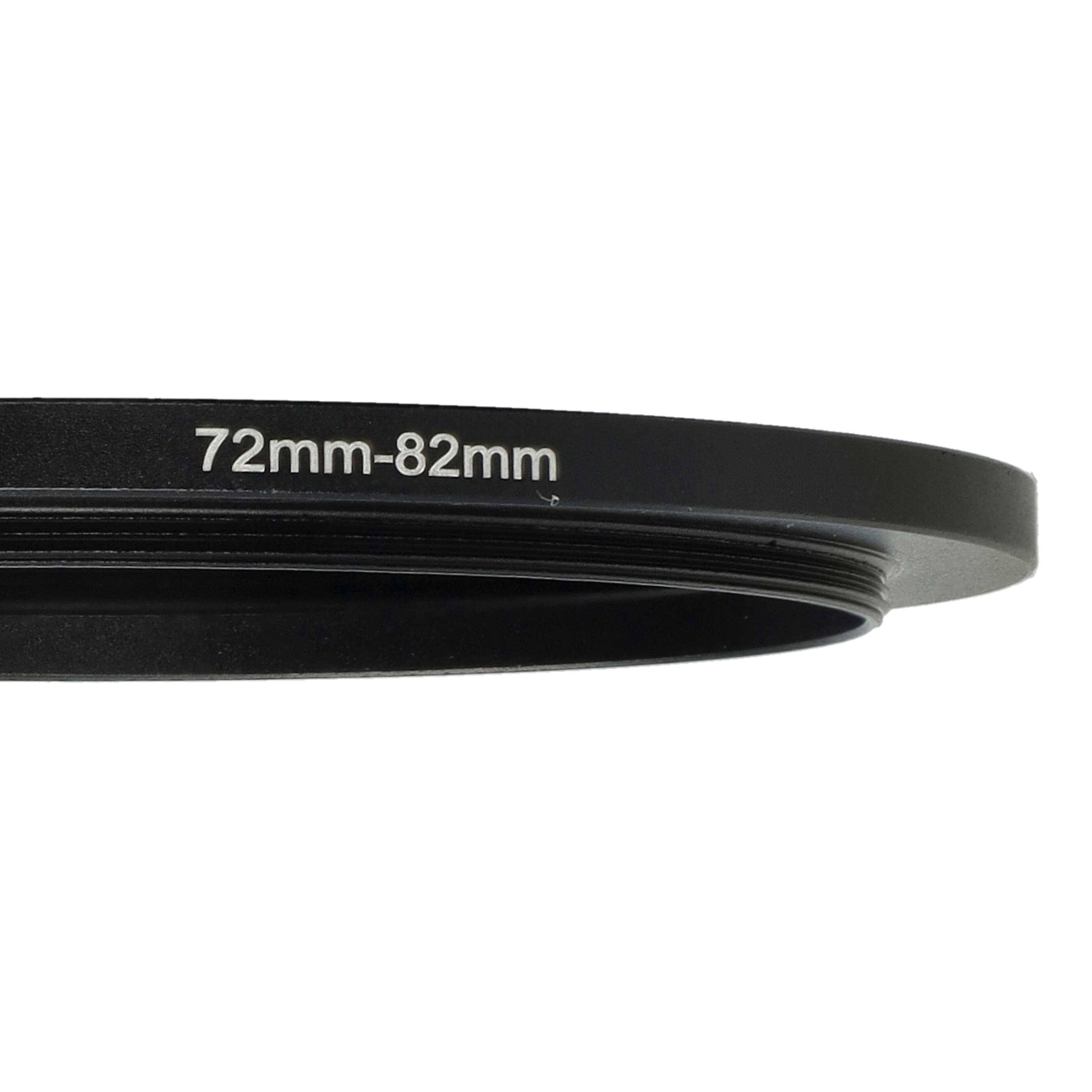 vhbw Step-Up-Ring Adapter 72mm - 82mm für Kamera Objektiv | Filteradapter, Metall Schwarz-4