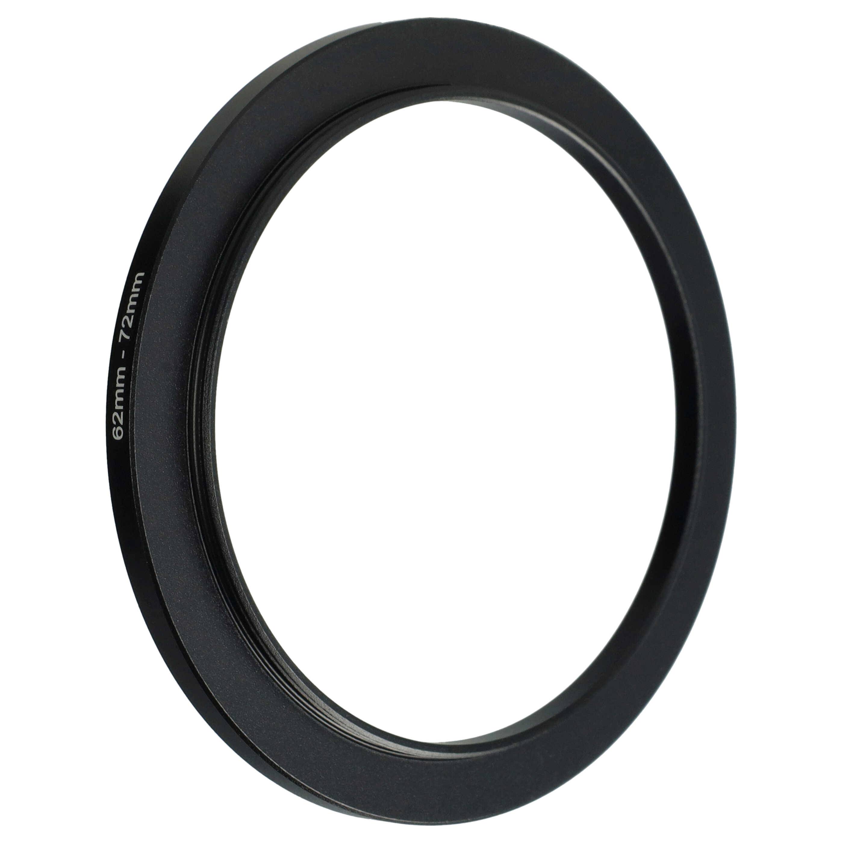vhbw Step-Up-Ring Adapter 62mm - 72mm für Kamera Objektiv | Filteradapter, Metall Schwarz-3