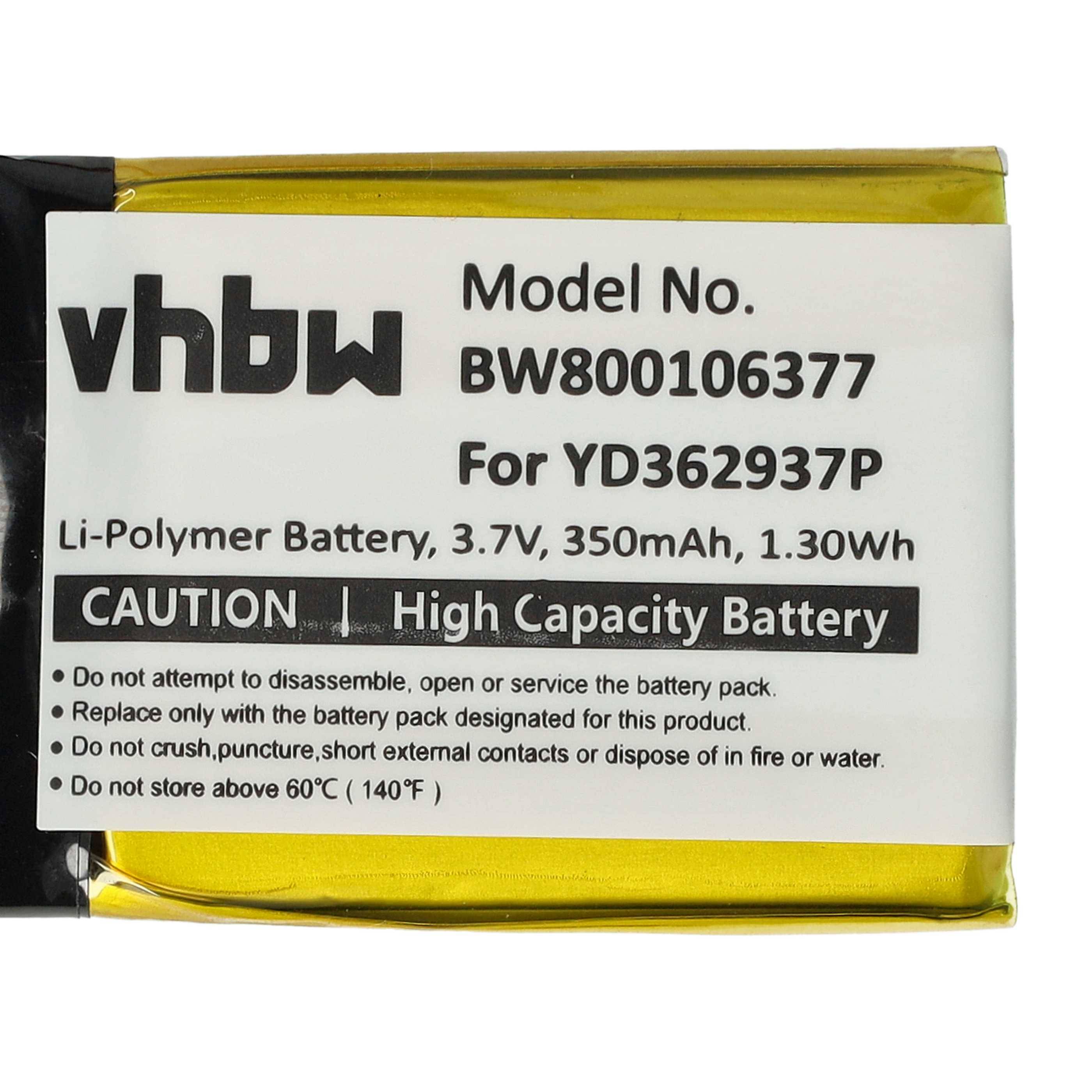 vhbw Akku kompatibel mit GoPro Wi-Fi Remote | ARMTE-001 Fernbedienung Remote Control (350 mAh, 3,7 V, Li-Polymer)-4