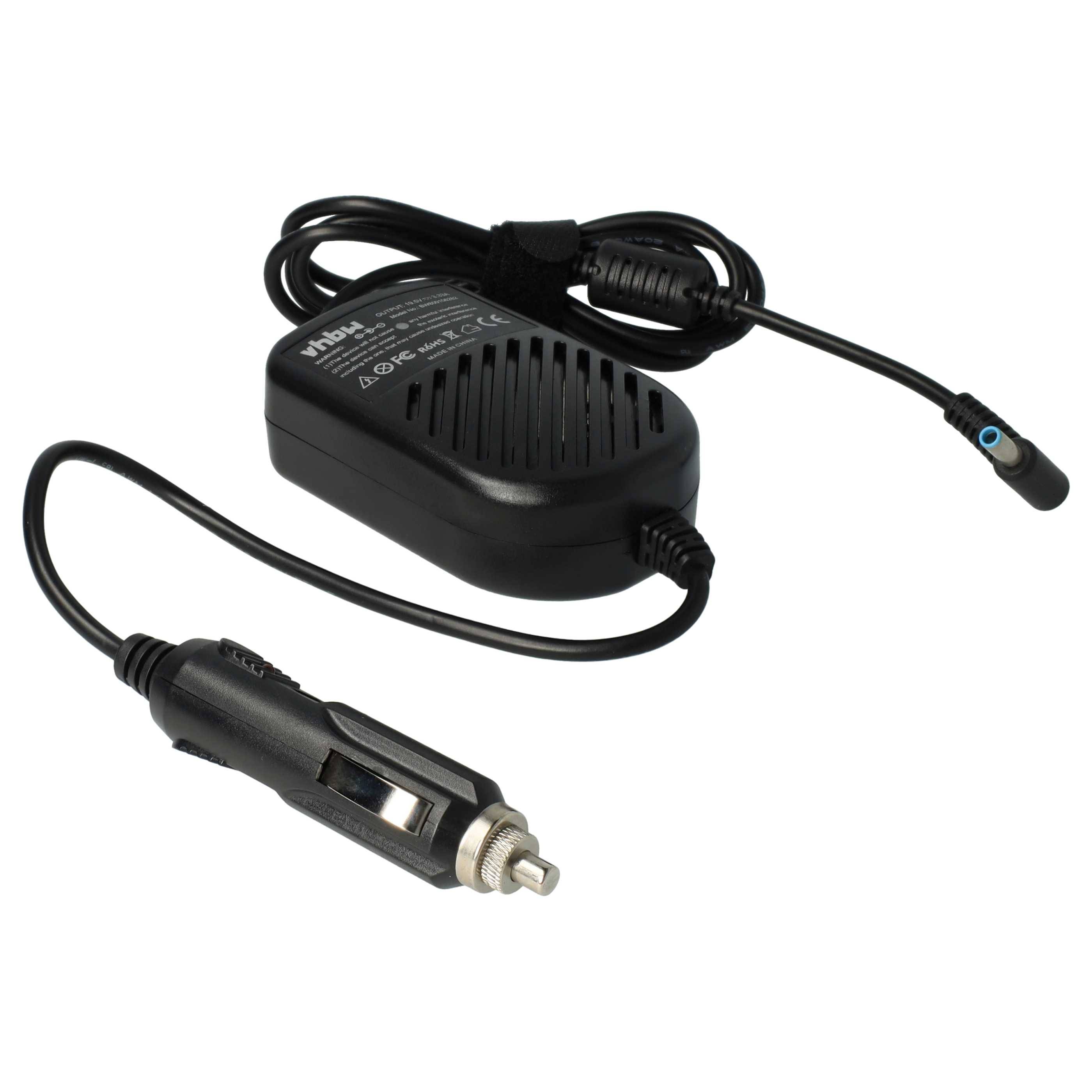 vhbw KFZ-Ladekabel kompatibel mit HP Chromebook 14 G1 Notebook | 12V Ladegerät Schwarz 3.34 A-0