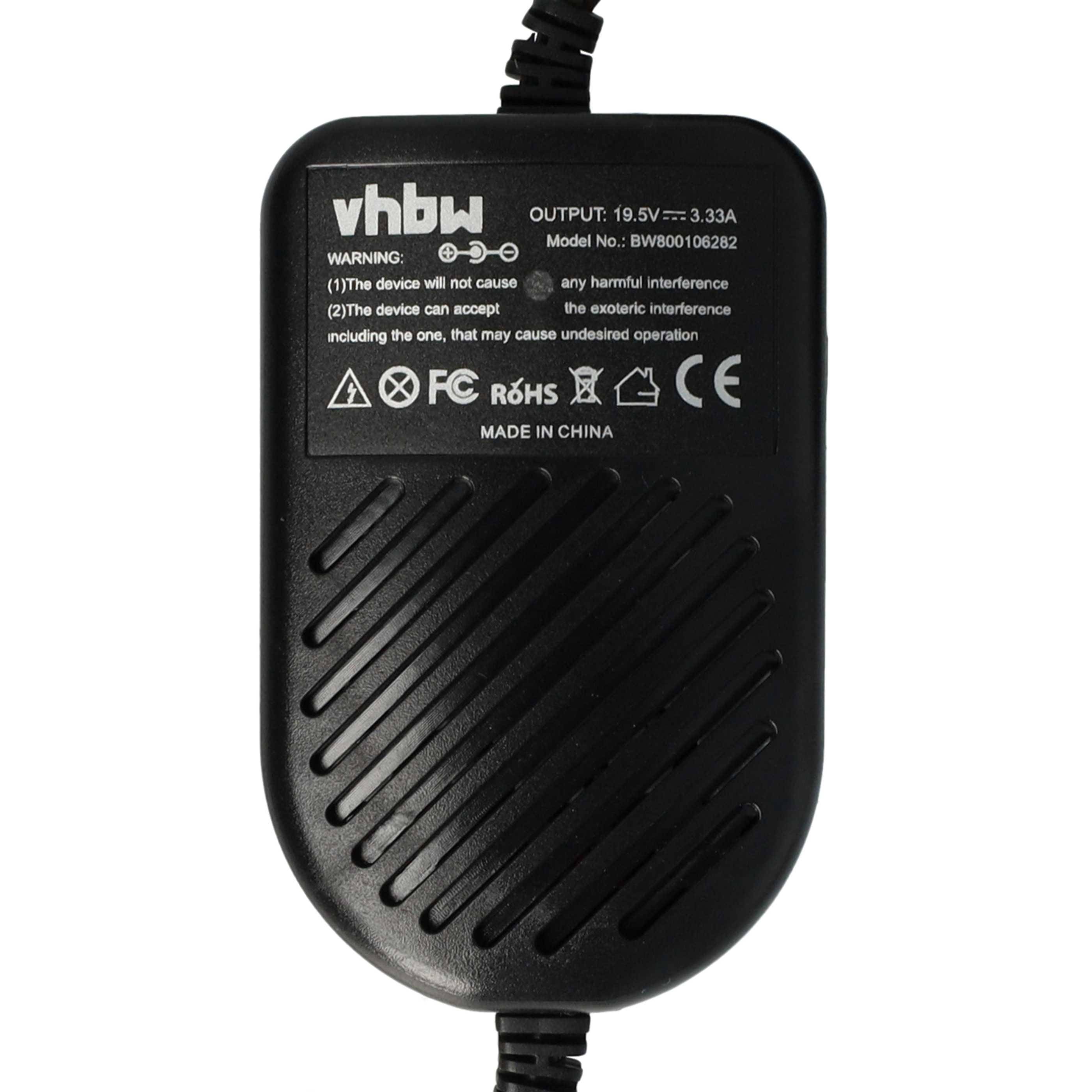 vhbw KFZ-Ladekabel kompatibel mit HP Chromebook 14 G1 Notebook | 12V Ladegerät Schwarz 3.34 A-4