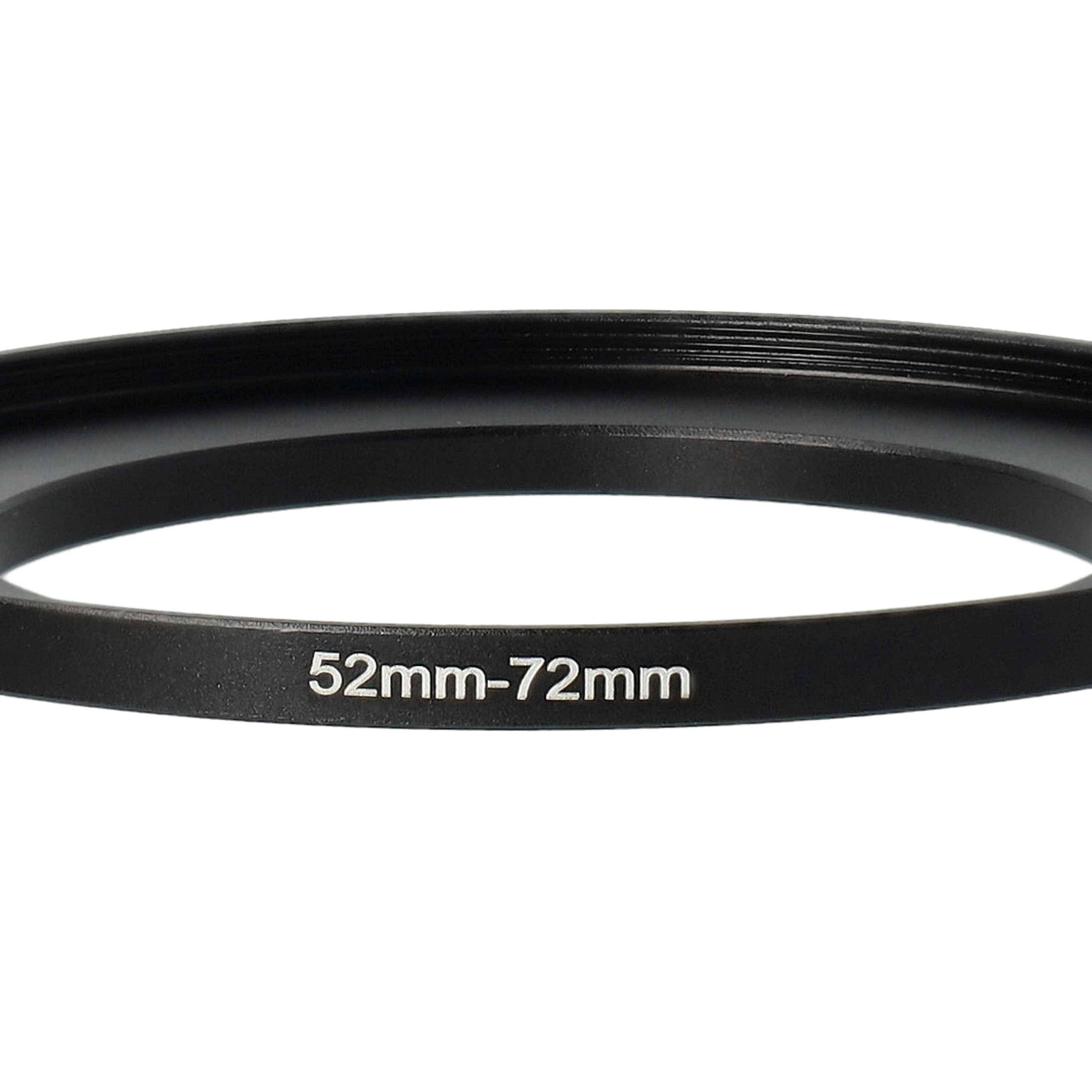 vhbw Step-Up-Ring Adapter von 52 mm auf 72 mm für Kamera Objektiv | Filteradapter, Metall, Schwarz-4