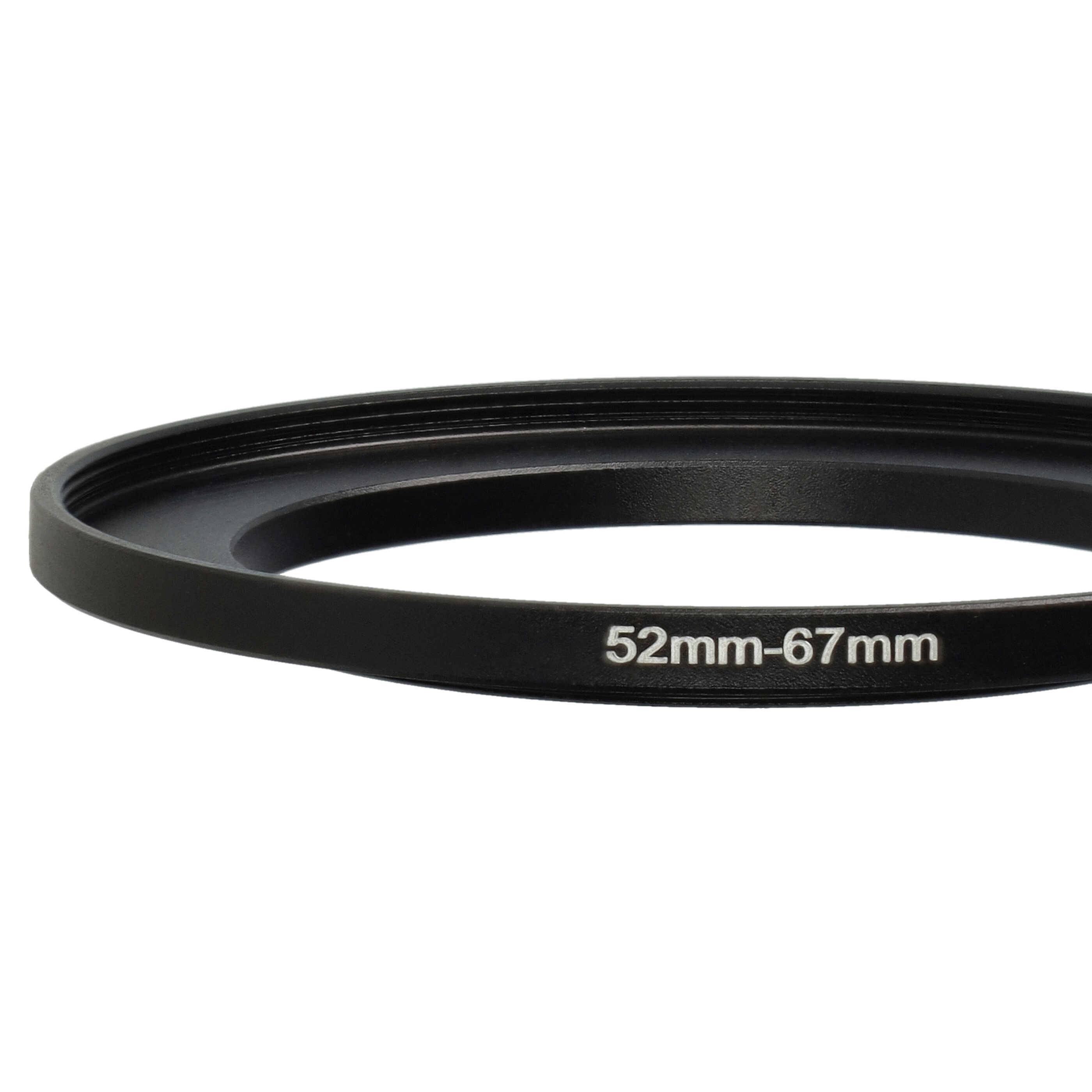 vhbw Step-Up-Ring Adapter von 52 mm auf 67 mm für Kamera Objektiv | Filteradapter, Metall, Schwarz-4