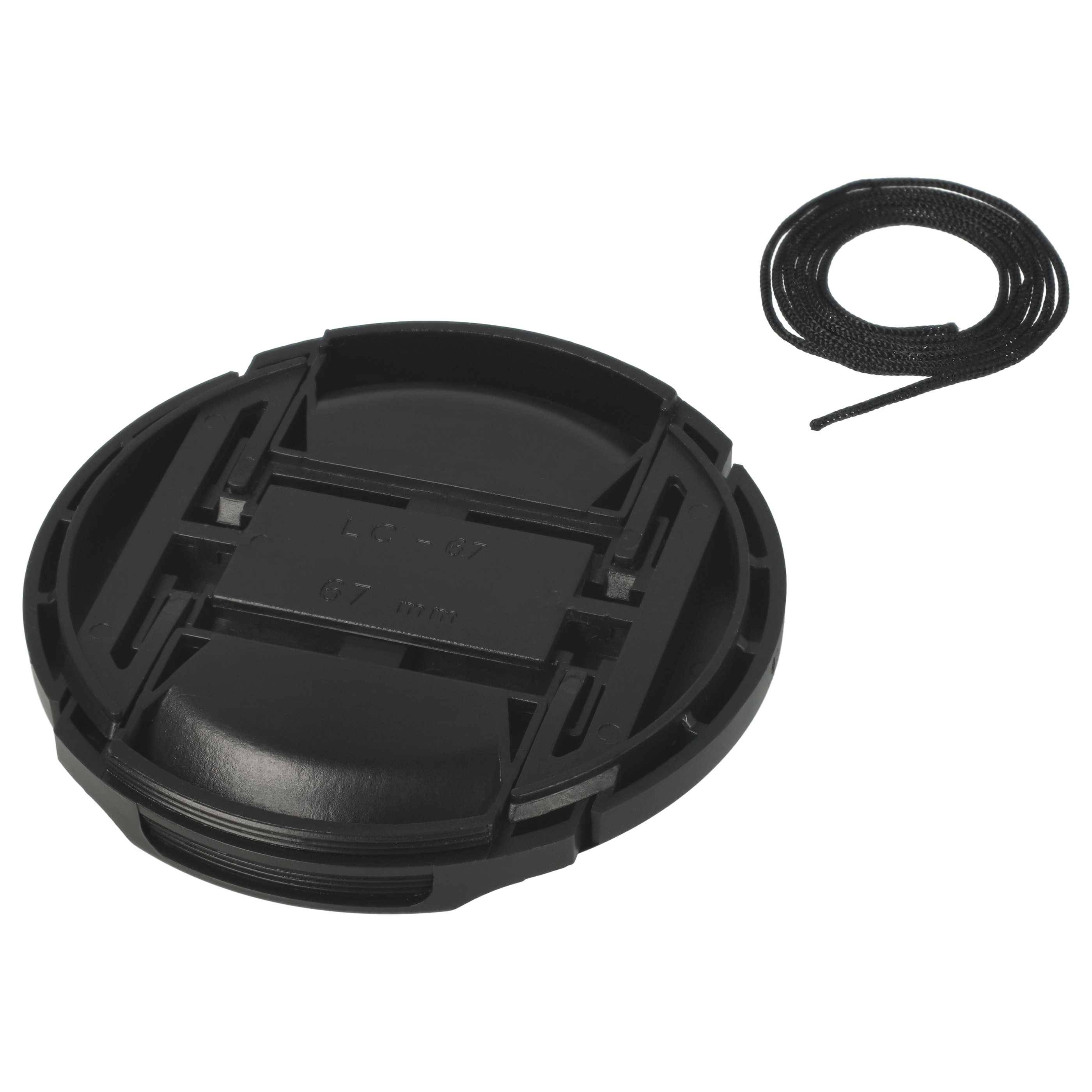vhbw Objektivdeckel kompatibel mit Nikon 16-85 mm 3.5-5.6 AF-S DX VR G ED | Nikon 18-105 mm 3.5-5.6 AF-S DX G ED VR-1