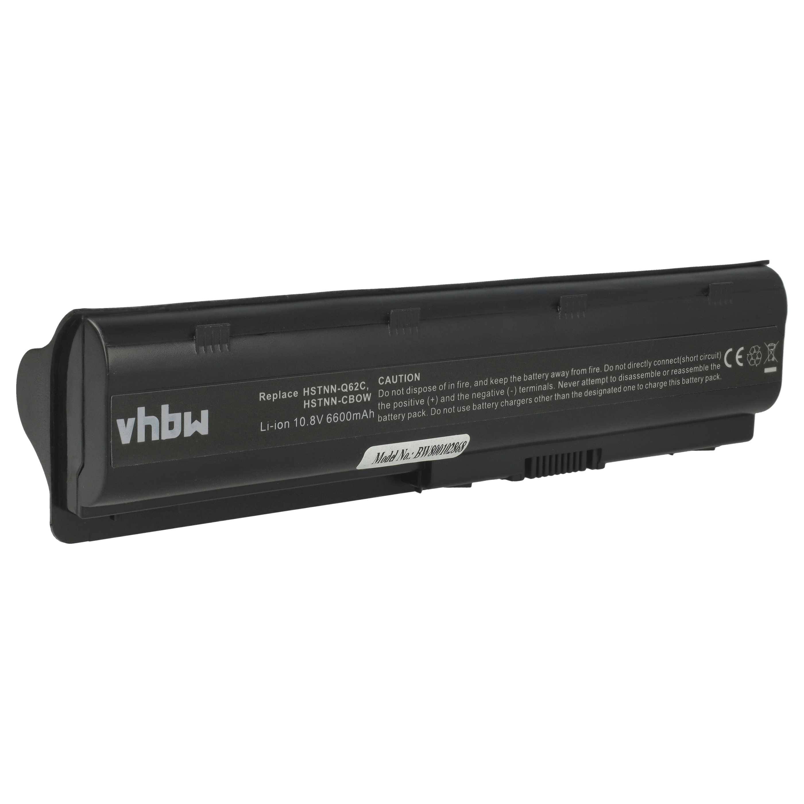 vhbw Akku kompatibel mit HP CompaQ Pavilion dm4-1040tx | dm4-1035tx, dm4-1034tx, dm4-1030ez Notebook (6600 mAh, 10,8 V-0