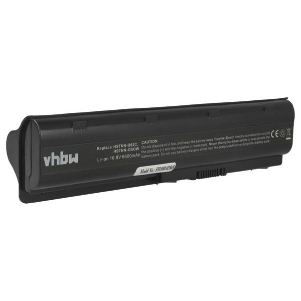 vhbw Akku kompatibel mit HP CompaQ Pavilion dm4-1040tx | dm4-1035tx, dm4-1034tx, dm4-1030ez Notebook (6600 mAh, 10,8 V