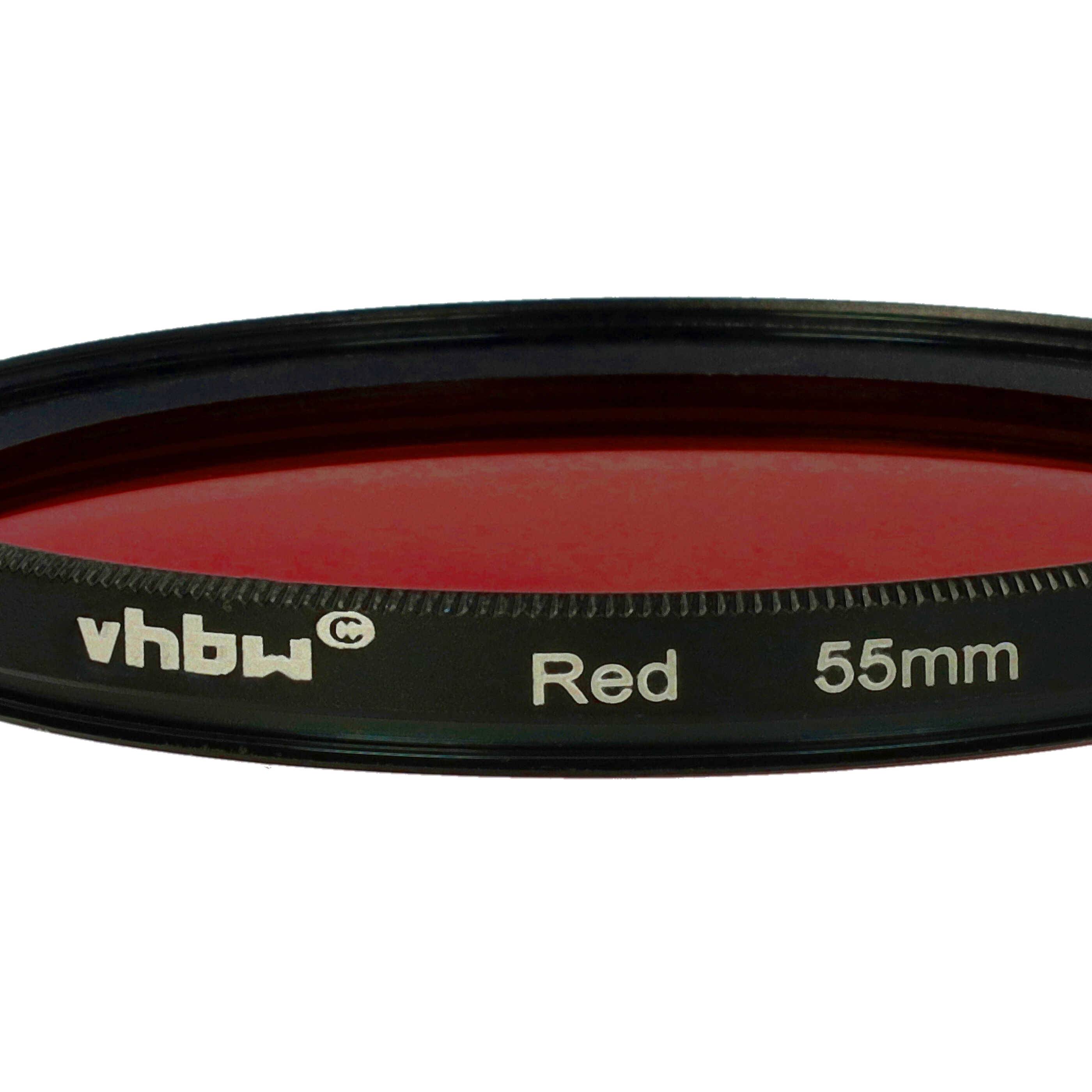 vhbw Universal Farbfilter rot für Kamera Objektive mit 55mm Filtergewinde | Rotfilter-4